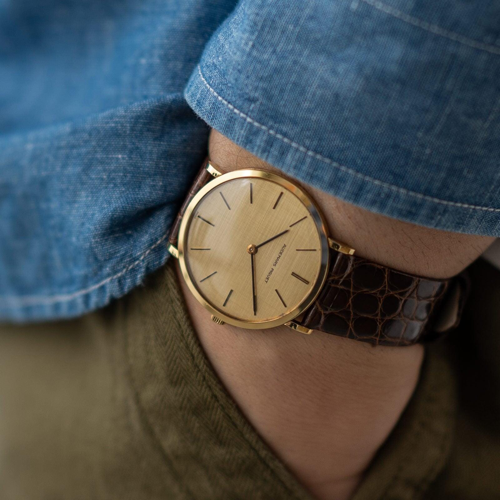 AUDEMARS PIGUET CLASSIQUE 4029 YG CHAMPAGNE LINEN DIAL - Arbitro