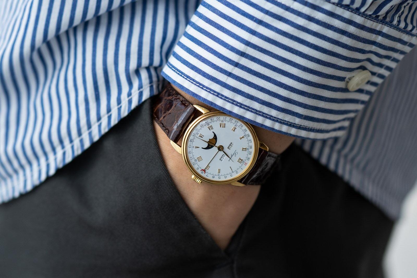LONGINES Triple Calendar Moonphase 18K YG - Arbitro