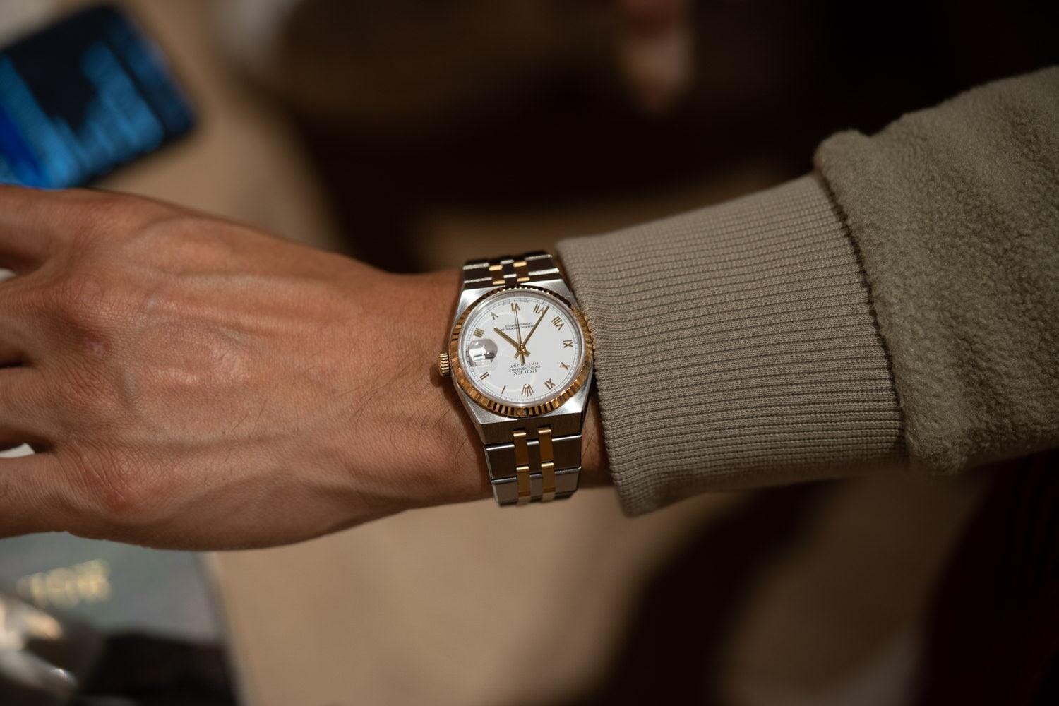ROLEX OYSTERQUARTZ DATEJUST 17013 WHITE ROMAN - Arbitro