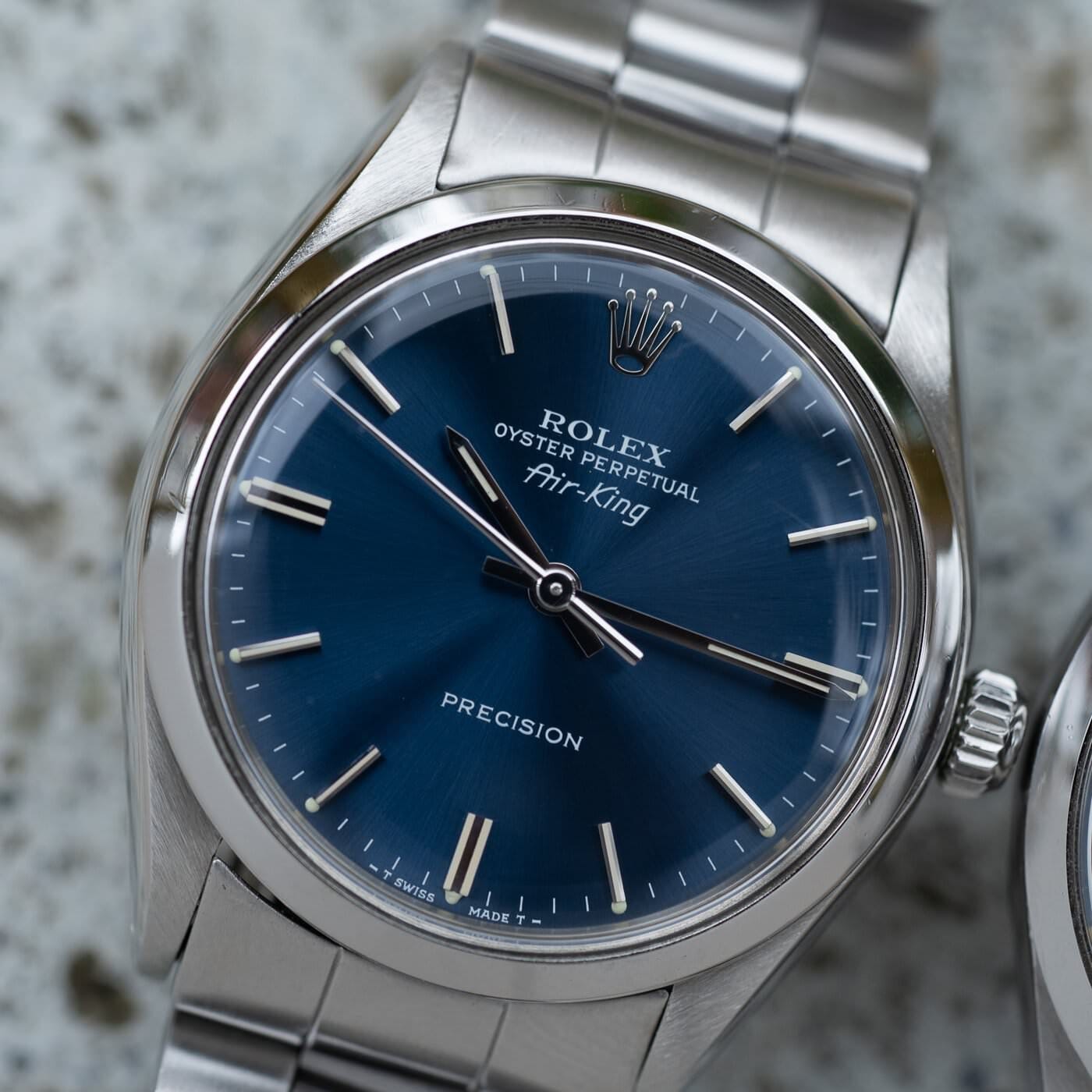 SOLD ROLEX AIR-KING 5500 BLUE - Arbitro