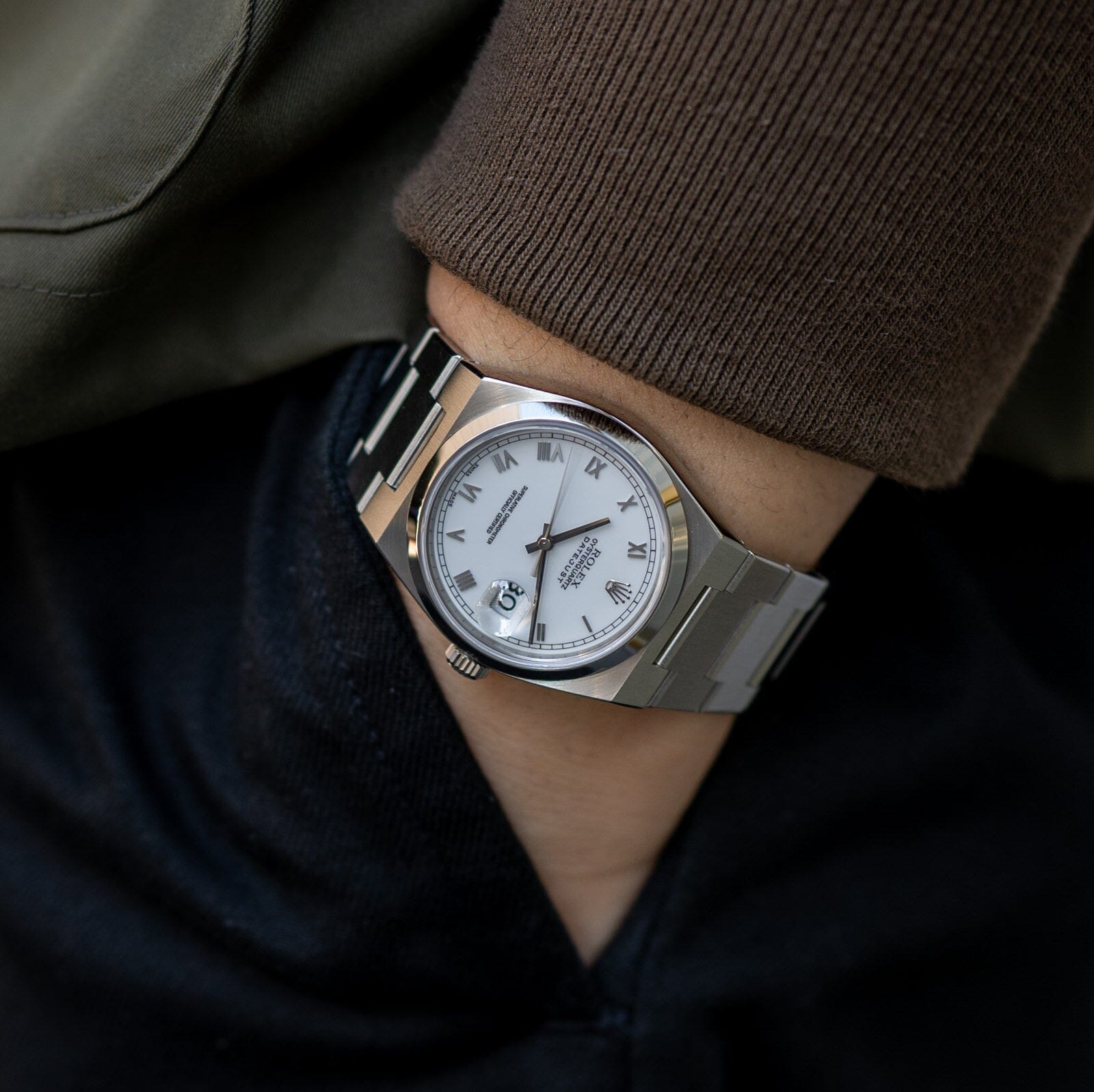 ROLEX OYSTERQUARTZ DATEJUST 17000 WHITE ROMAN - Arbitro