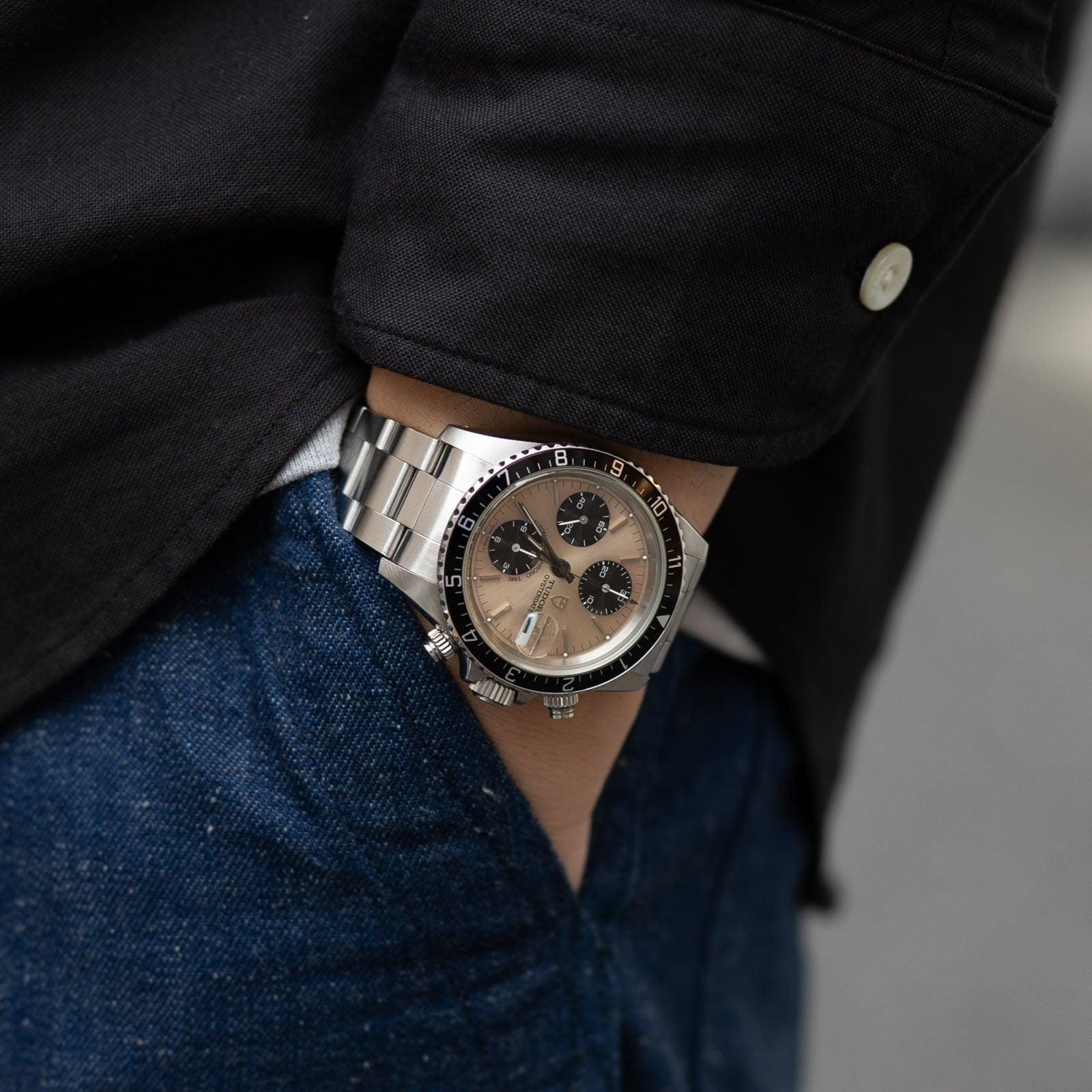 SOLD TUDOR PRINCE OYSTERDATE CHRONOGRAPH 79270 COPPER DIAL - Arbitro
