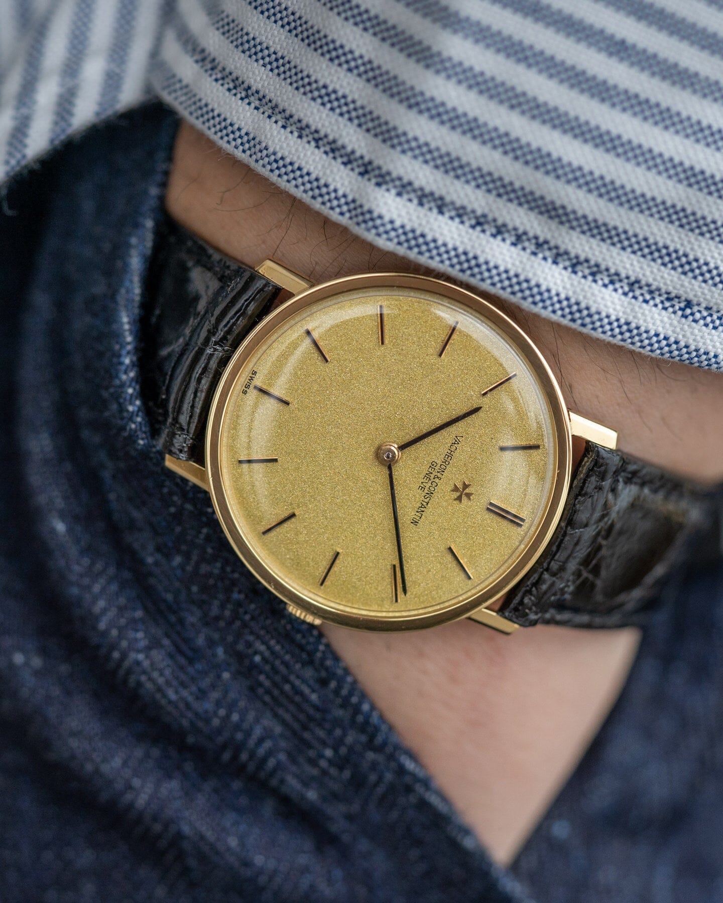 ヴァシュロン・コンスタンタン ラウンド 7811 YG 梨地ダイアル Watch VACHERON CONSTANTIN