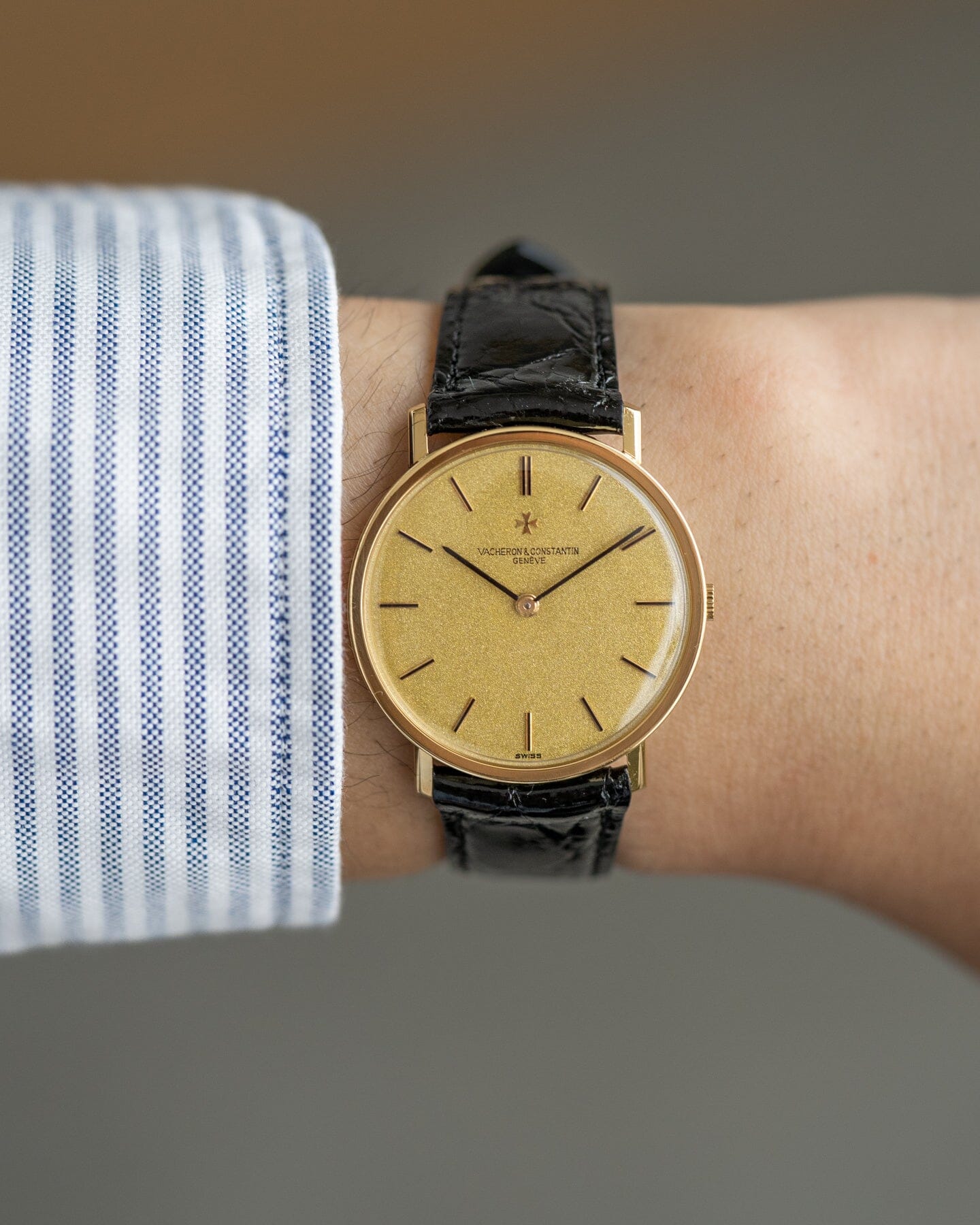 ヴァシュロン・コンスタンタン ラウンド 7811 YG 梨地ダイアル Watch VACHERON CONSTANTIN