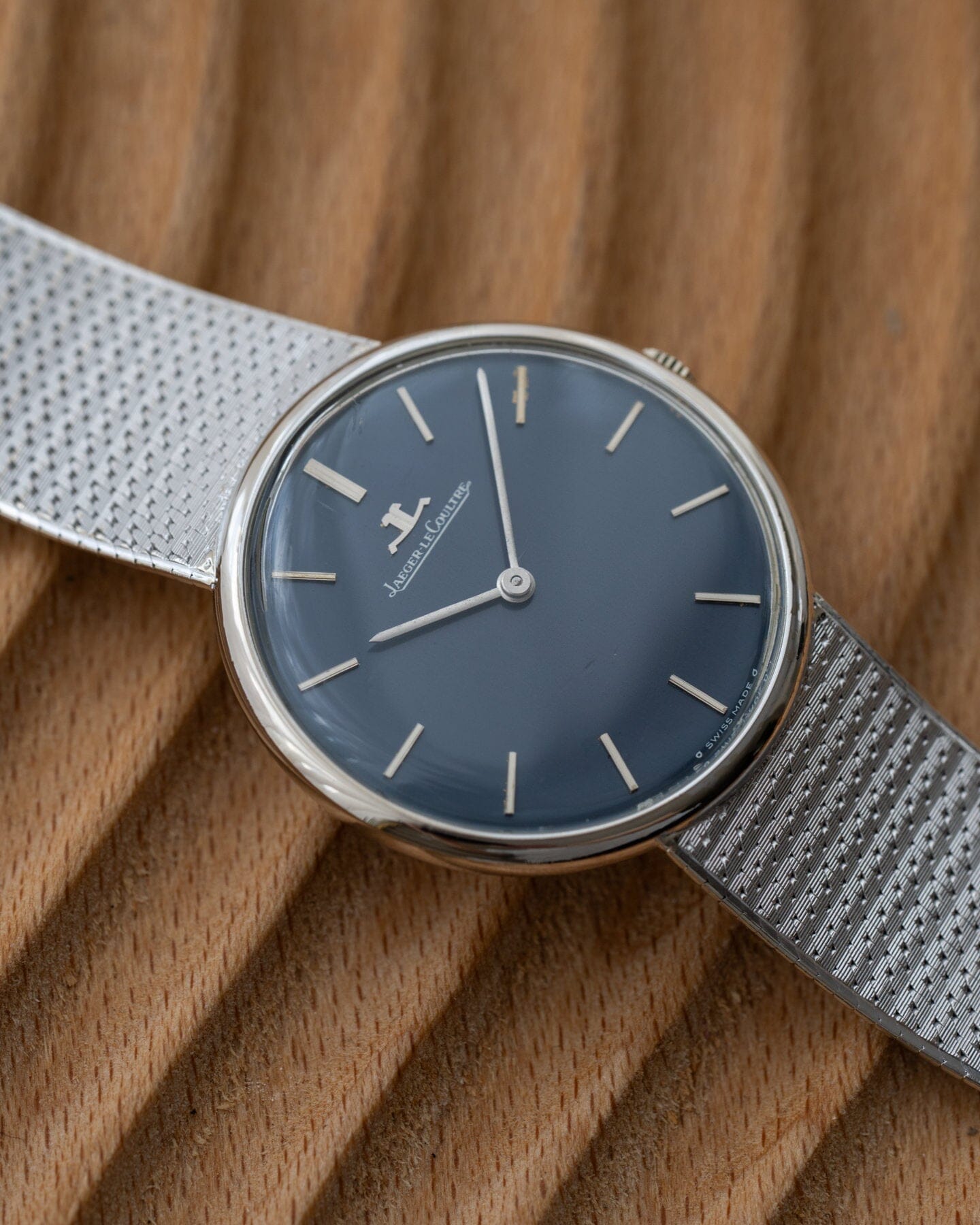 Jaeger-LeCoultre Round WG Navy Sigma Dial Watch Jaeger-LeCoultre