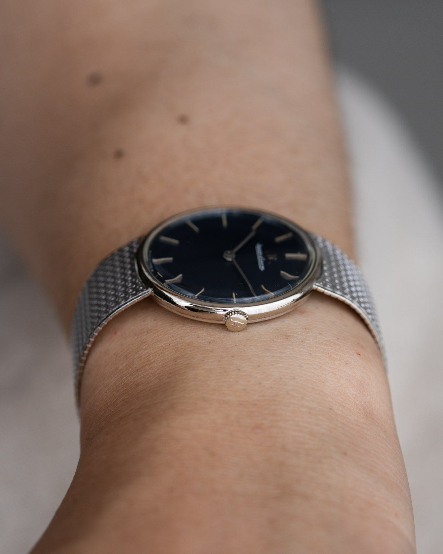 Jaeger-LeCoultre Round WG Navy Sigma Dial Watch Jaeger-LeCoultre