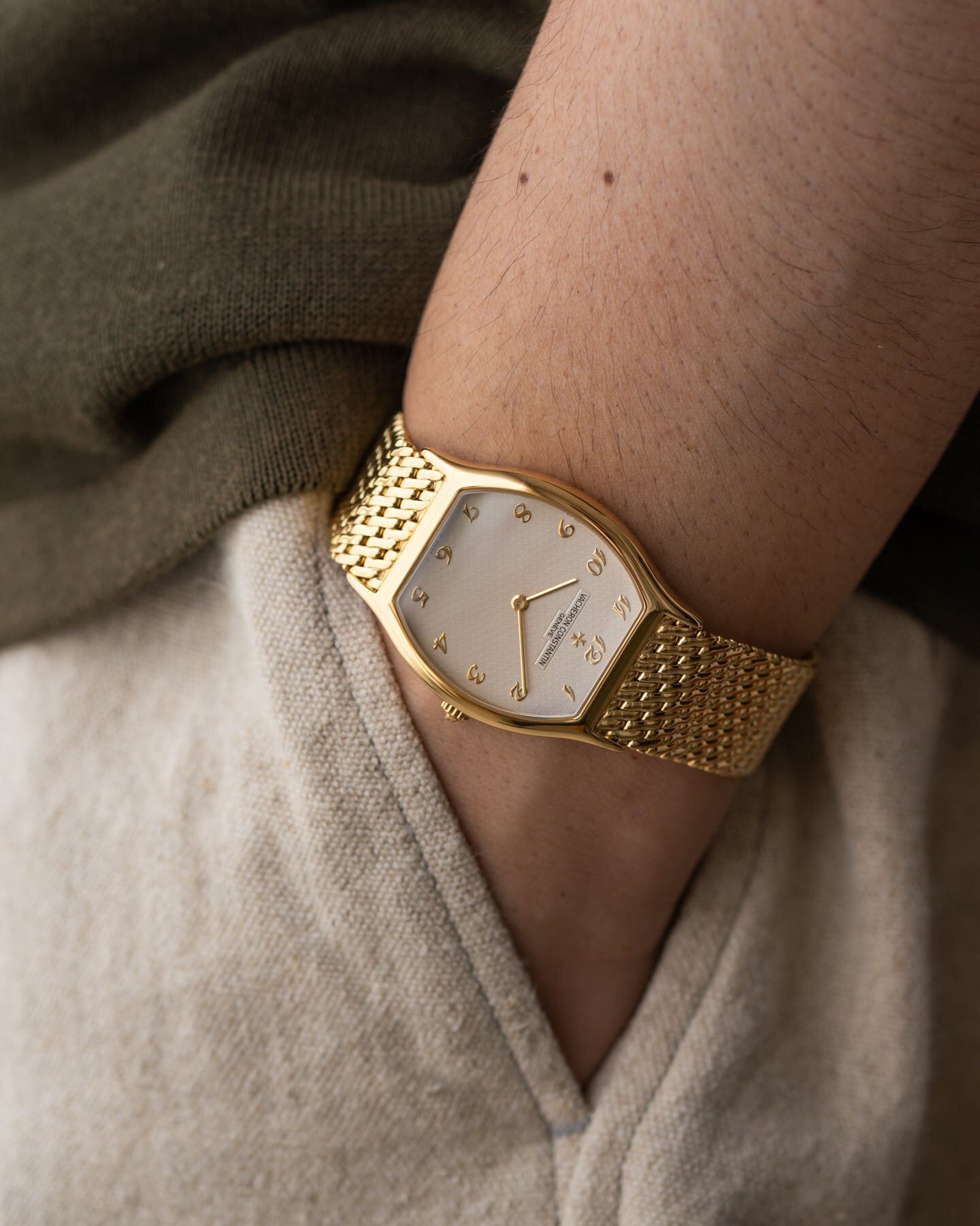 Vacheron Constantin トノー 31150 YG アイボリーダイアル Watch VACHERON CONSTANTIN