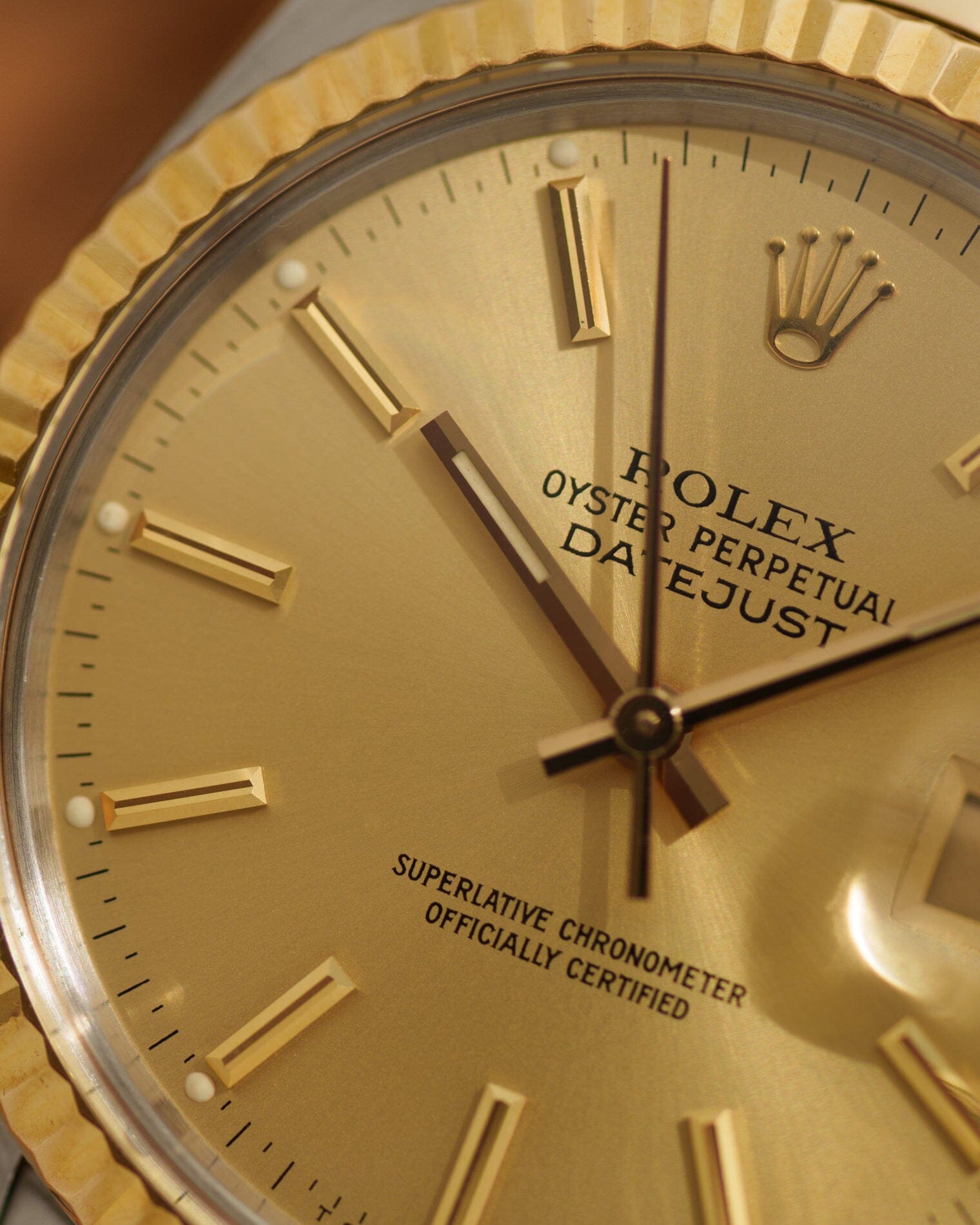 ロレックス デイトジャスト 16013 コンビ シャンパンダイアル Watch ROLEX