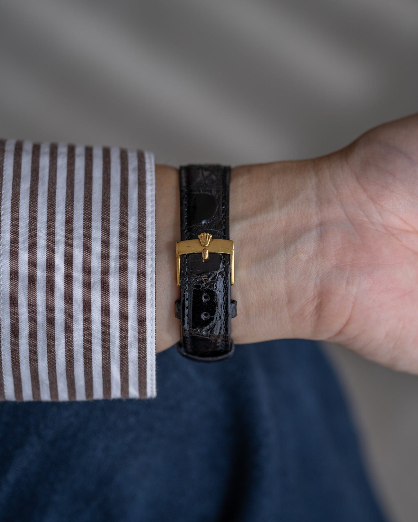 Rolex オイスターパーペチュアル 1002 YG シャンパンダイアル Watch ROLEX