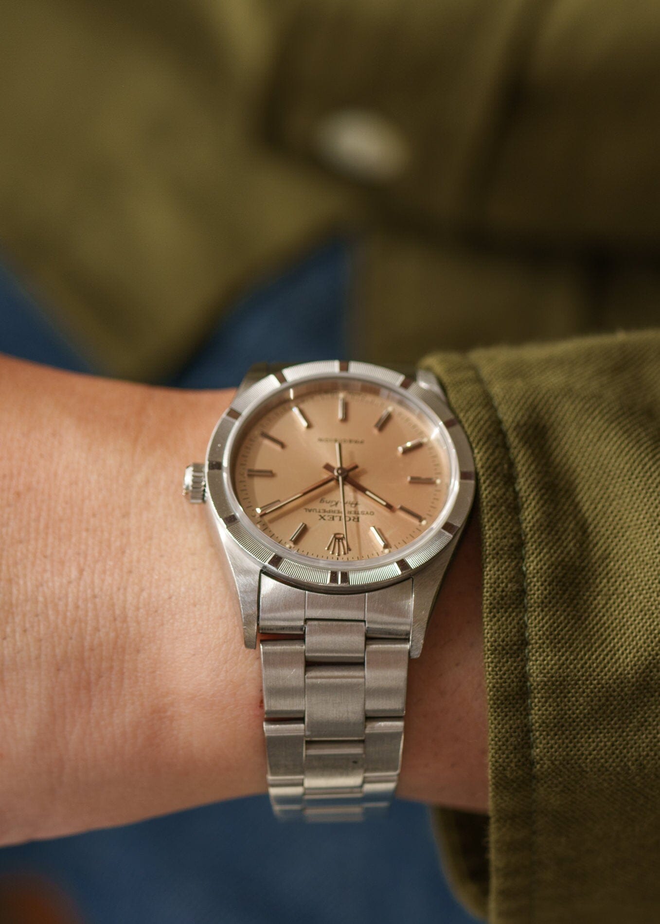 ロレックス エアキング 14010 シルバーパティナダイアル Watch ROLEX