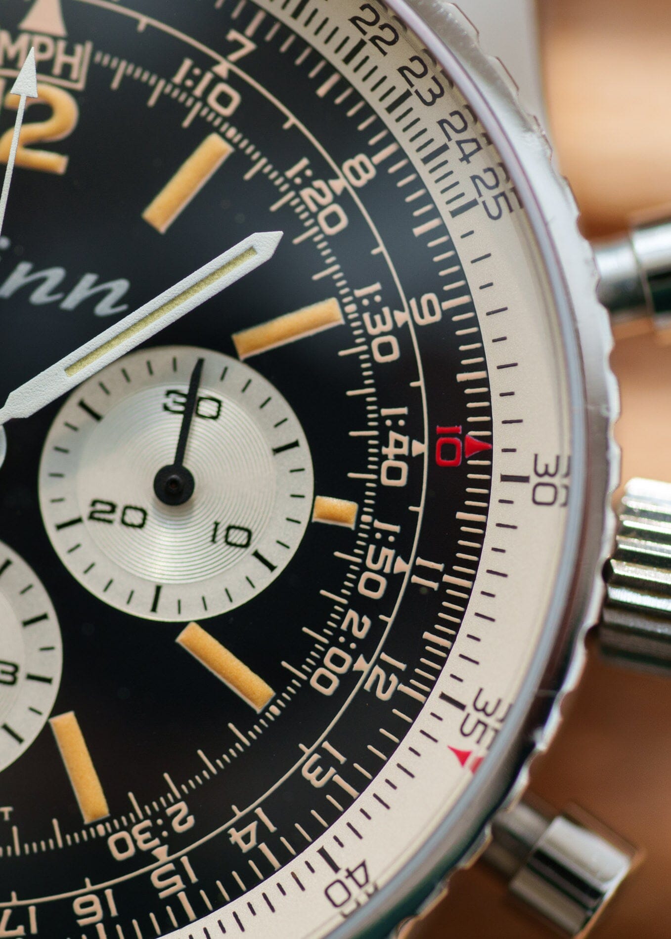 SINN 903 "ナビタイマー" スティール レマニア1873 手巻き 1980s Watch SINN
