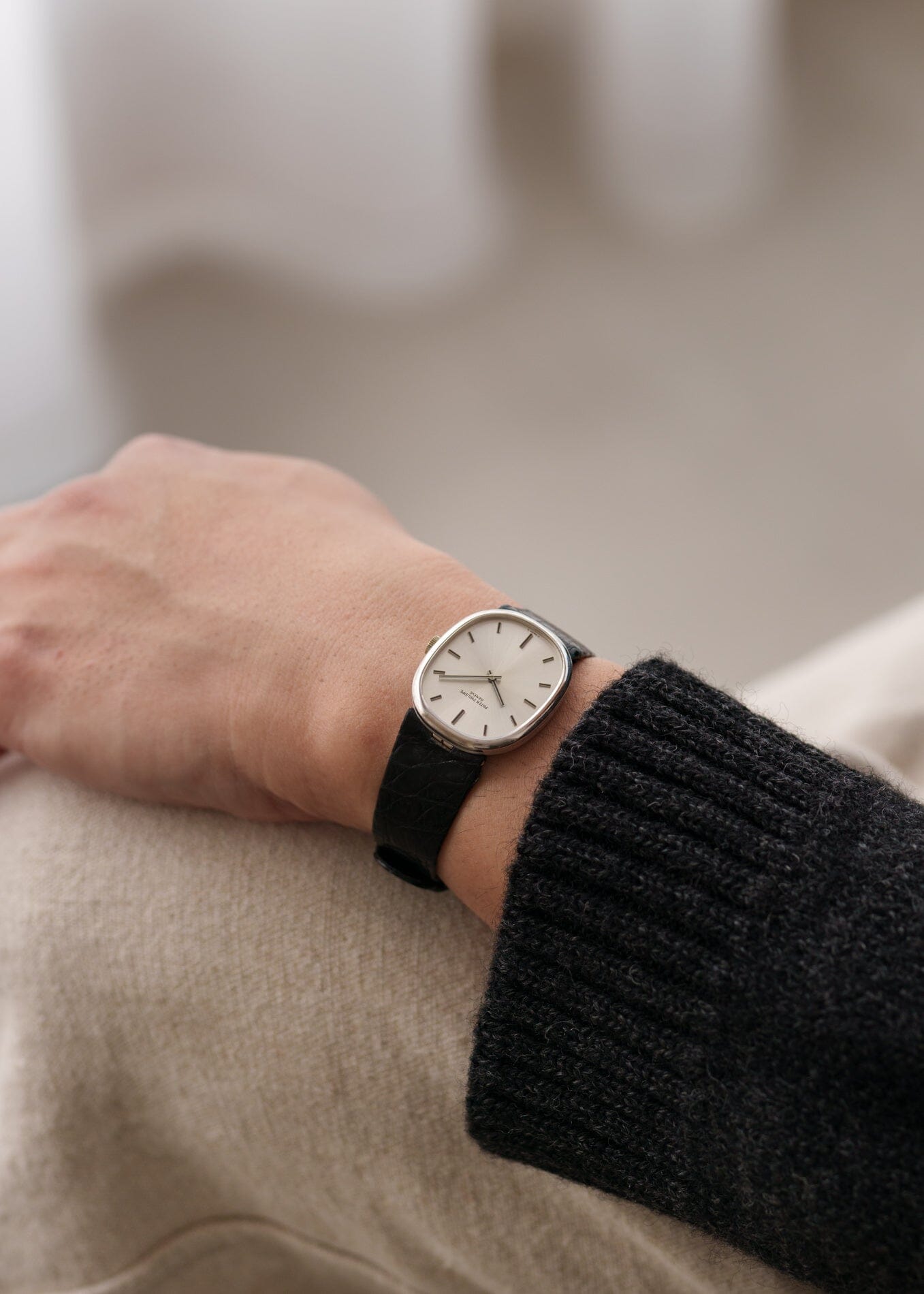 Patek Philippe ゴールデンエリプス 3848 WG シルバーシグマダイアル Watch PATEK PHILIPPE