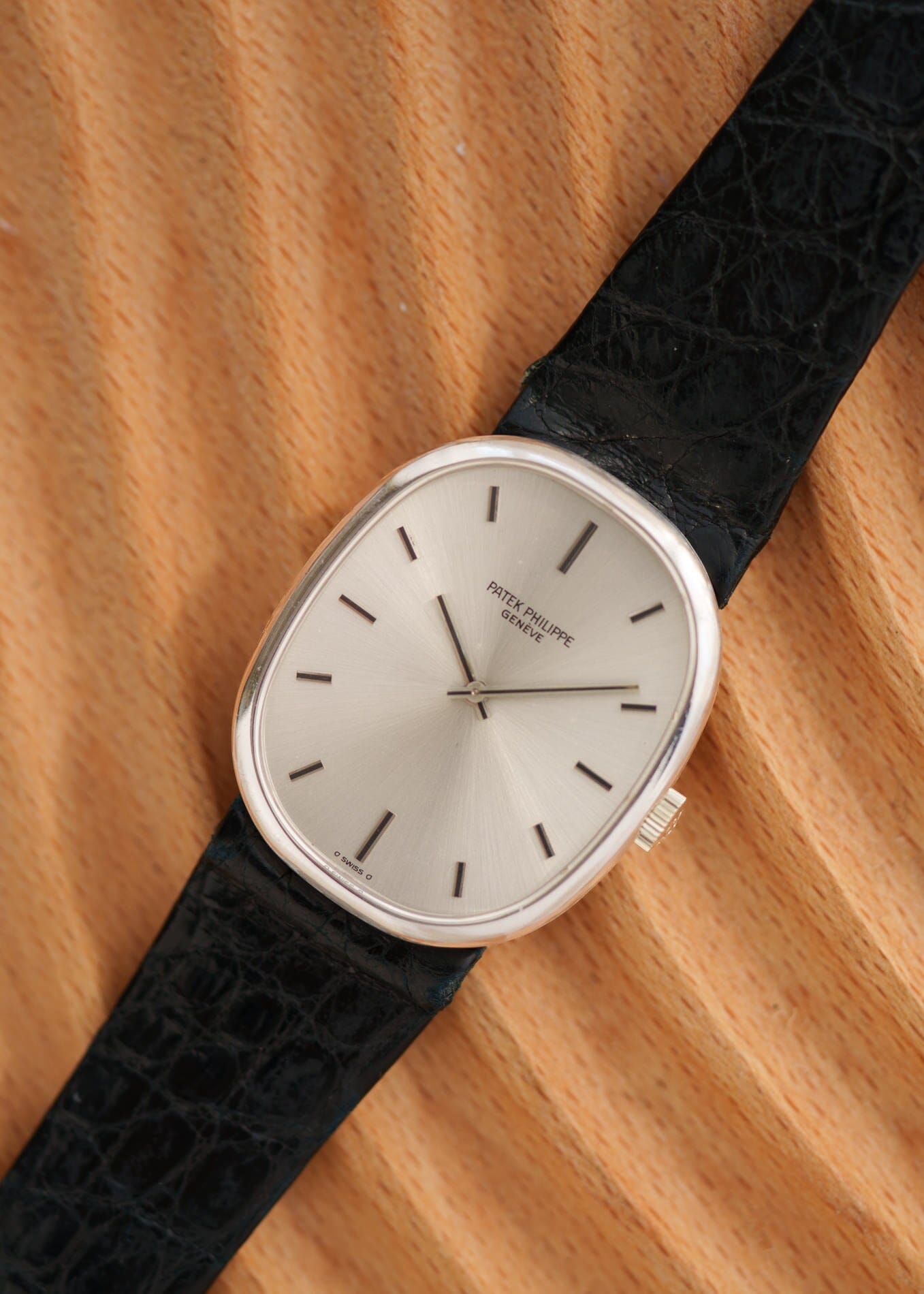 Patek Philippe ゴールデンエリプス 3848 WG シルバーシグマダイアル Watch PATEK PHILIPPE