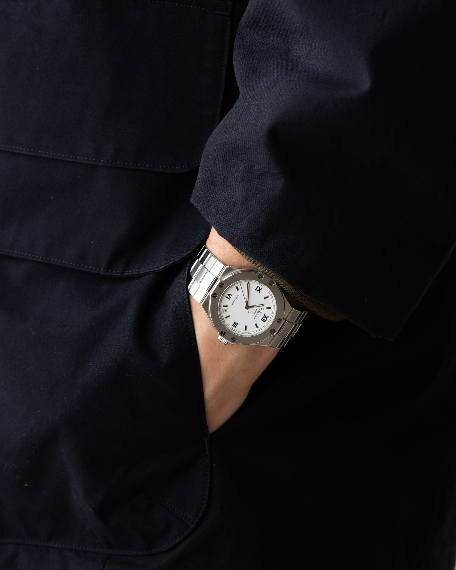 Chopard サンモリッツ 8300 SS ホワイトローマン Watch CHOPARD