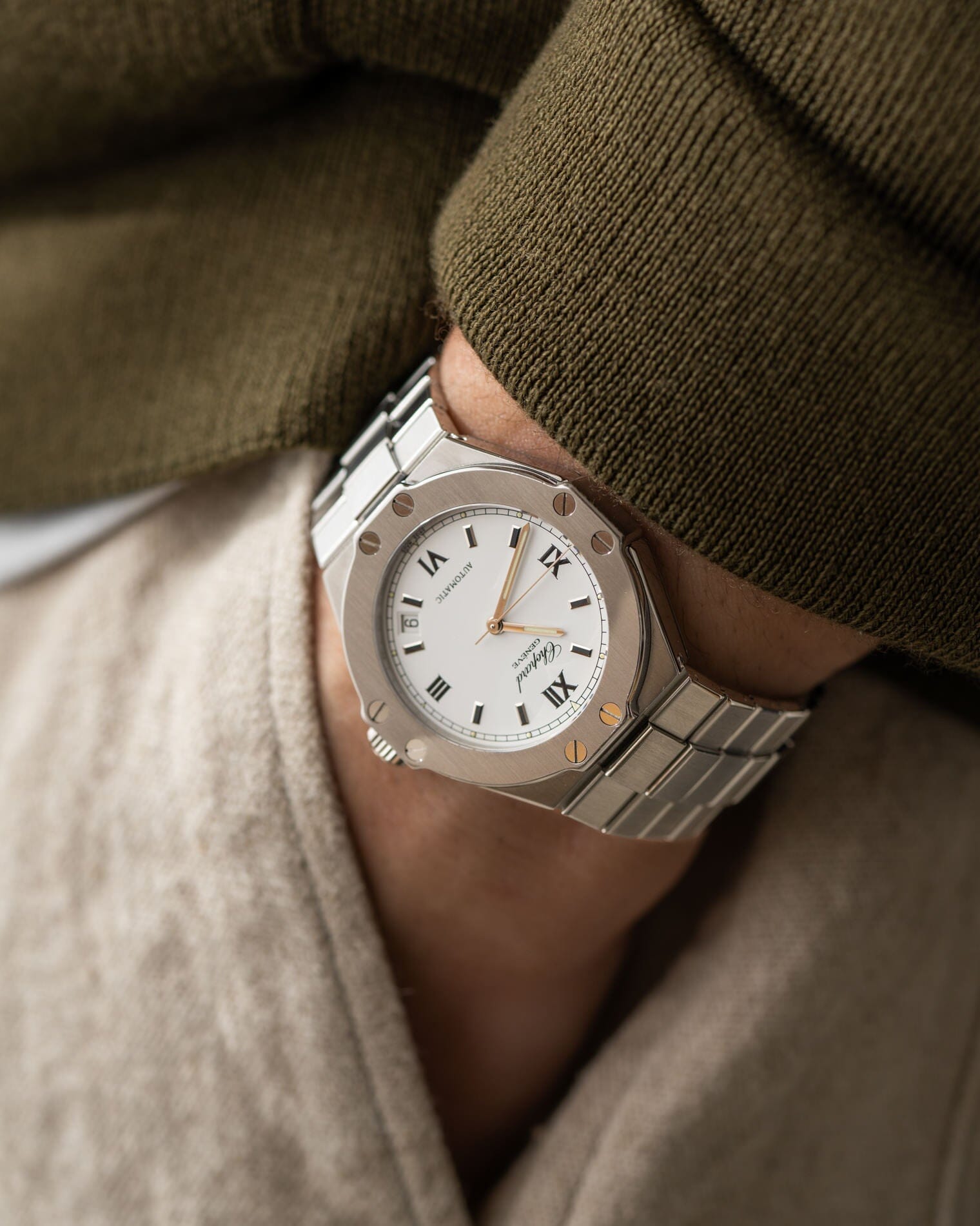 Chopard サンモリッツ 8300 SS ホワイトローマン Watch CHOPARD