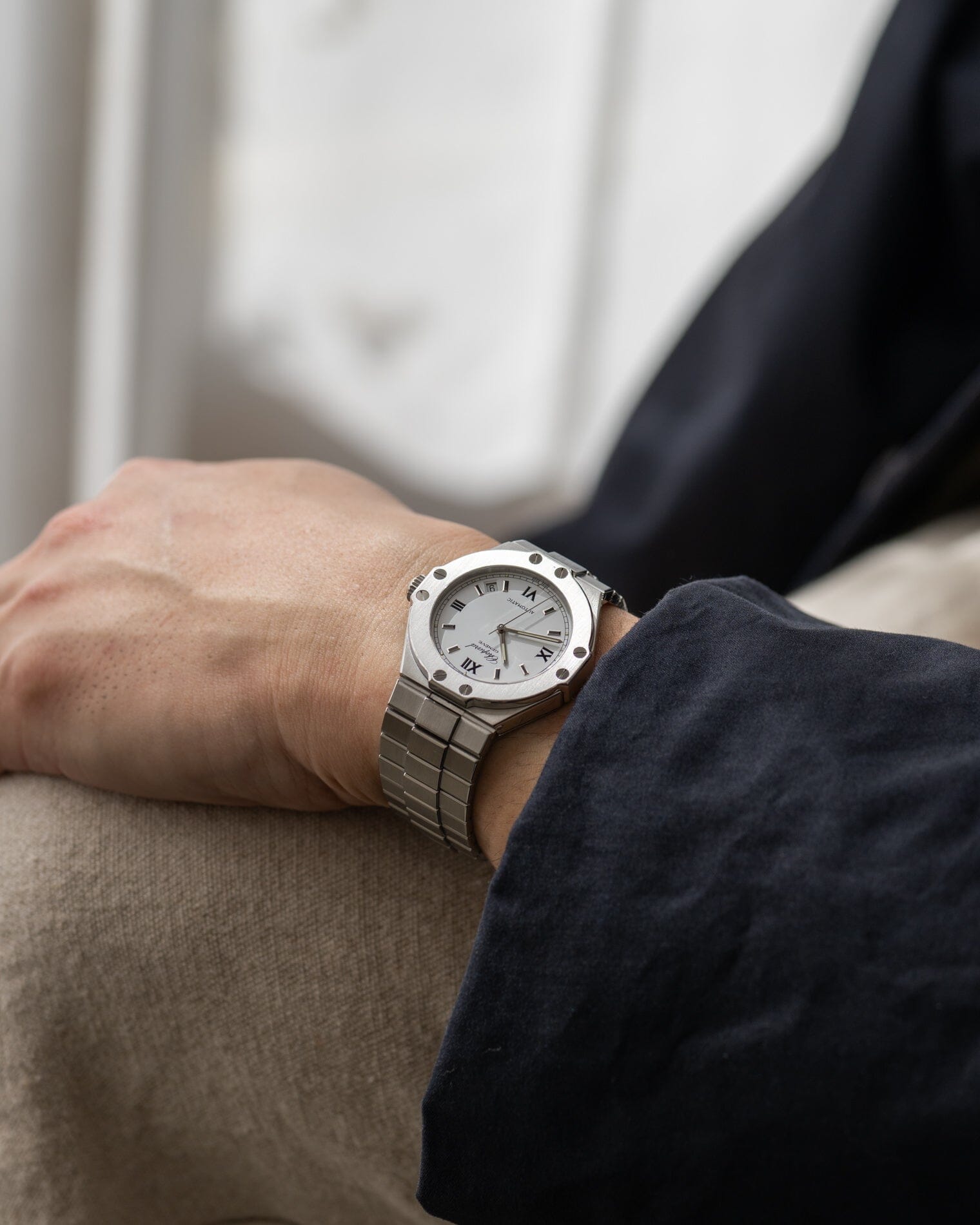 Chopard サンモリッツ 8300 SS ホワイトローマン Watch CHOPARD