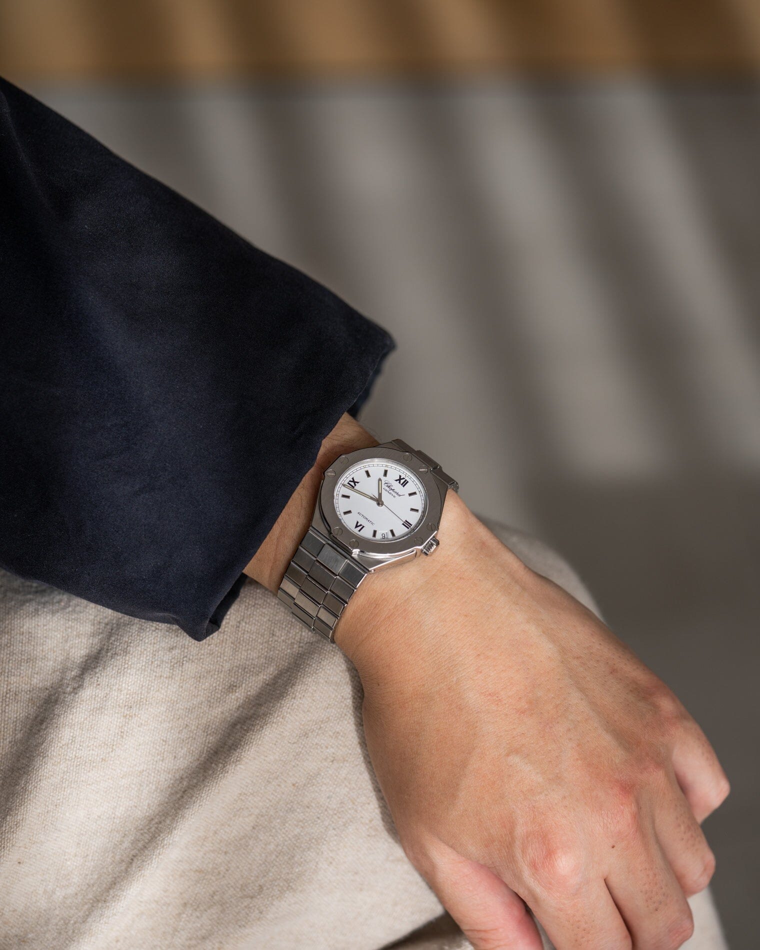 Chopard サンモリッツ 8300 SS ホワイトローマン Watch CHOPARD