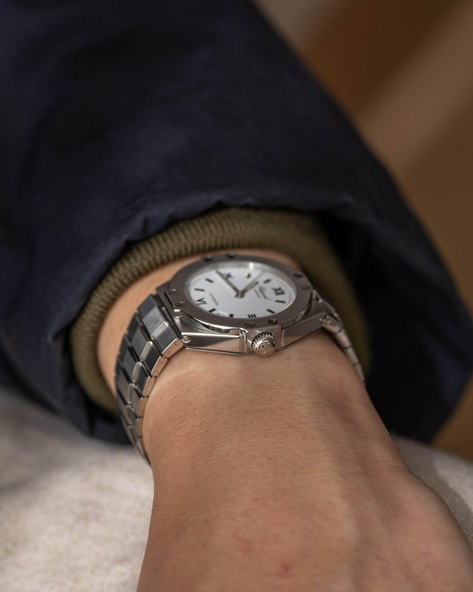 Chopard サンモリッツ 8300 SS ホワイトローマン Watch CHOPARD
