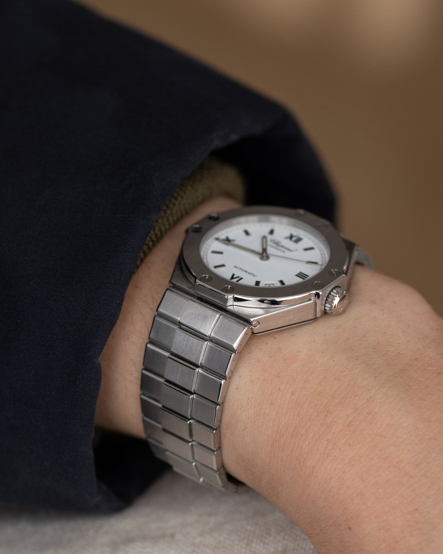 Chopard サンモリッツ 8300 SS ホワイトローマン Watch CHOPARD
