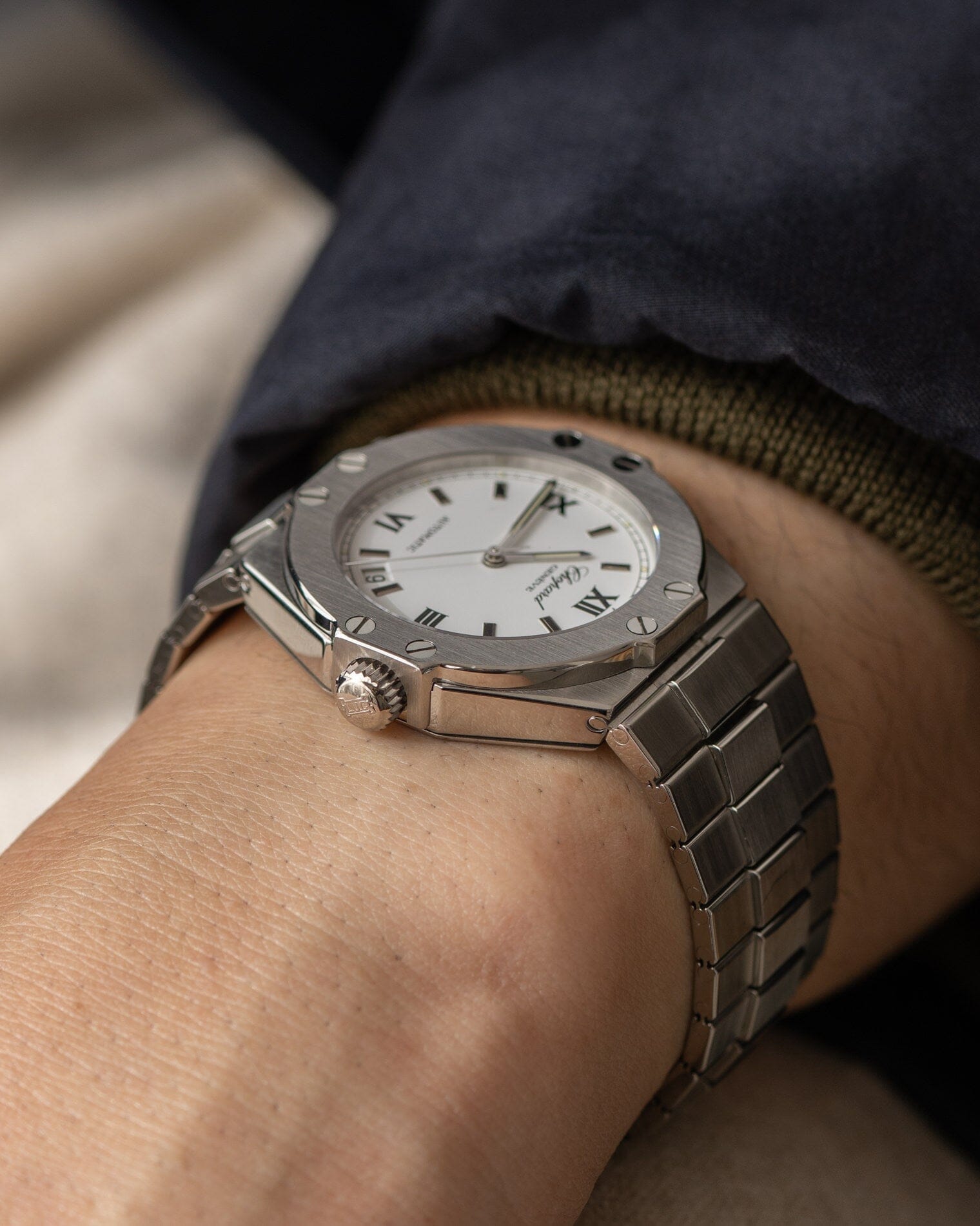 Chopard サンモリッツ 8300 SS ホワイトローマン Watch CHOPARD