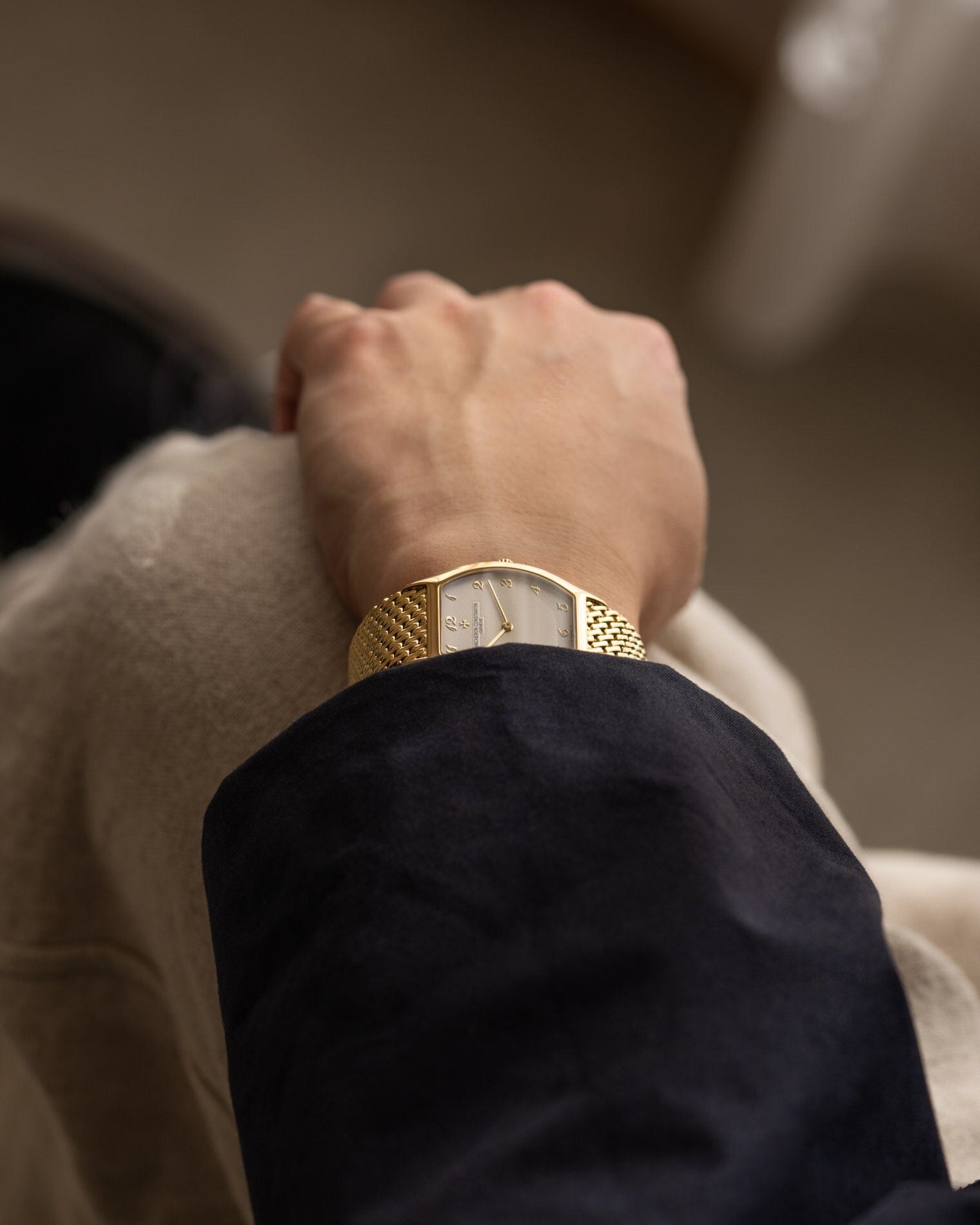 Vacheron Constantin トノー 31150 YG アイボリーダイアル Watch VACHERON CONSTANTIN