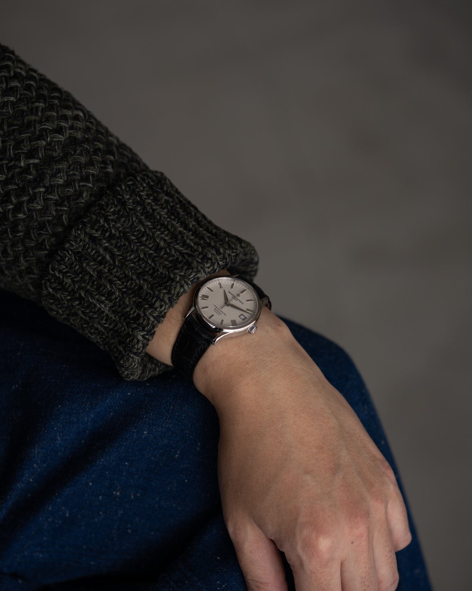 Vacheron Constantin クロノメーターロワイヤル 47022 WG アイボリー 箱保証書付き Watch VACHERON CONSTANTIN