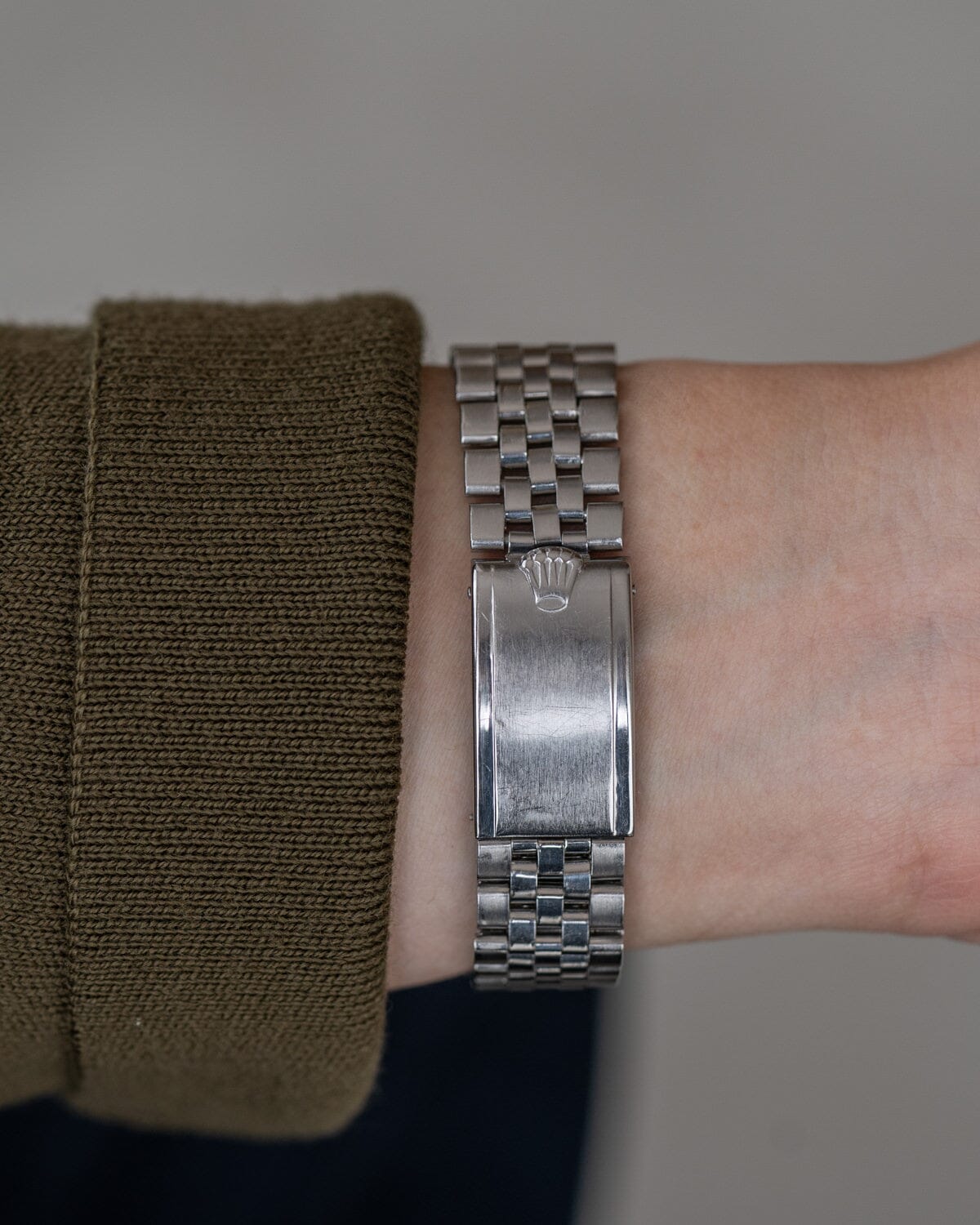 Rolex Datejust 6605 Silver Patina Dial Watch ROLEX