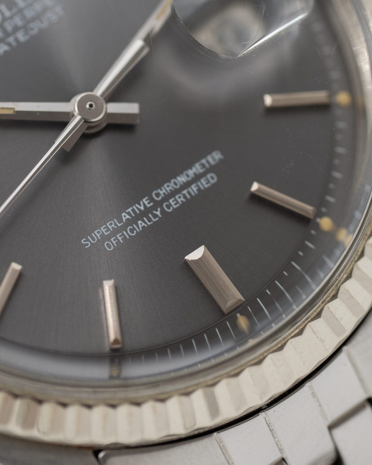 Rolex Datejust 1601 Grey Dial Watch ROLEX