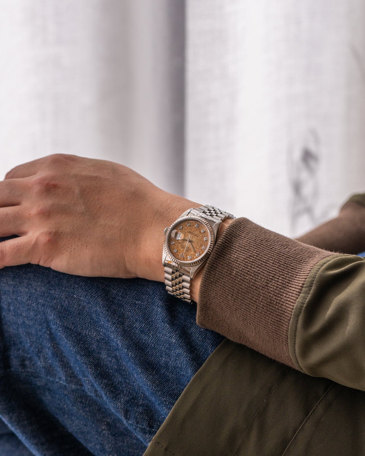 Rolex デイトジャスト 16234G パティナ ダイヤモンドダイアル 箱保証書付 Watch ROLEX