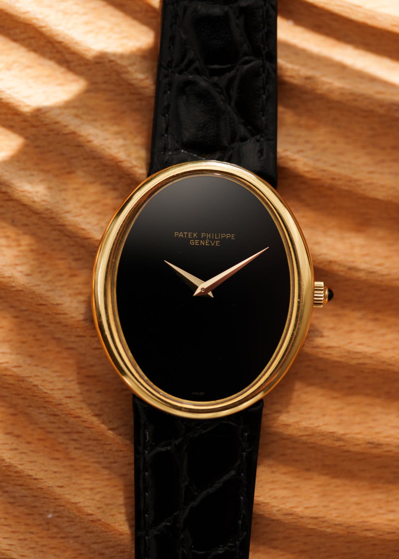 Patek Philippe ゴールデンエリプス 3598 YG オニキス アーカイブ付き Watch PATEK PHILIPPE