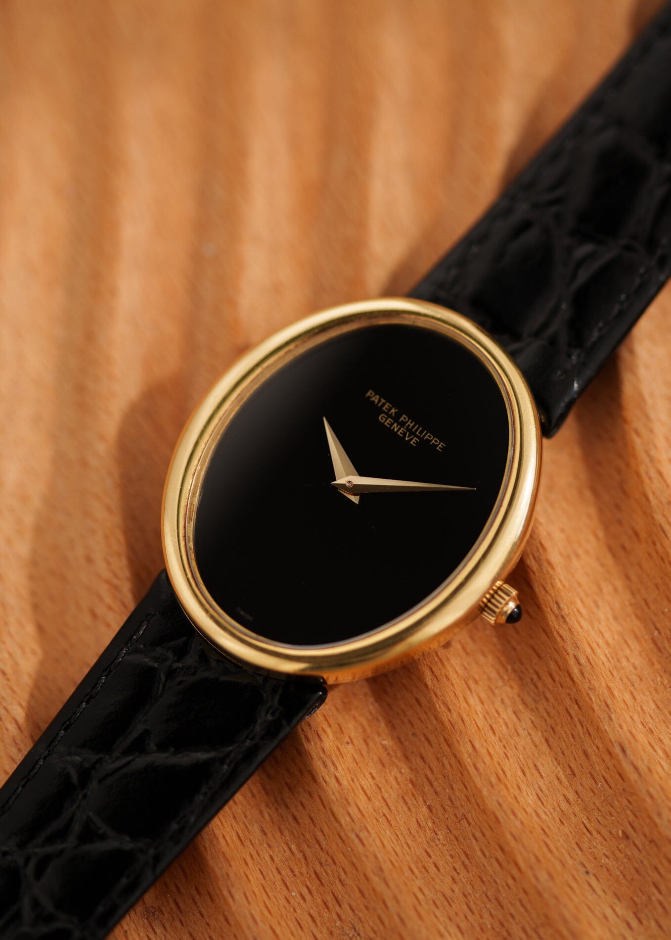 Patek Philippe ゴールデンエリプス 3598 YG オニキス アーカイブ付き Watch PATEK PHILIPPE