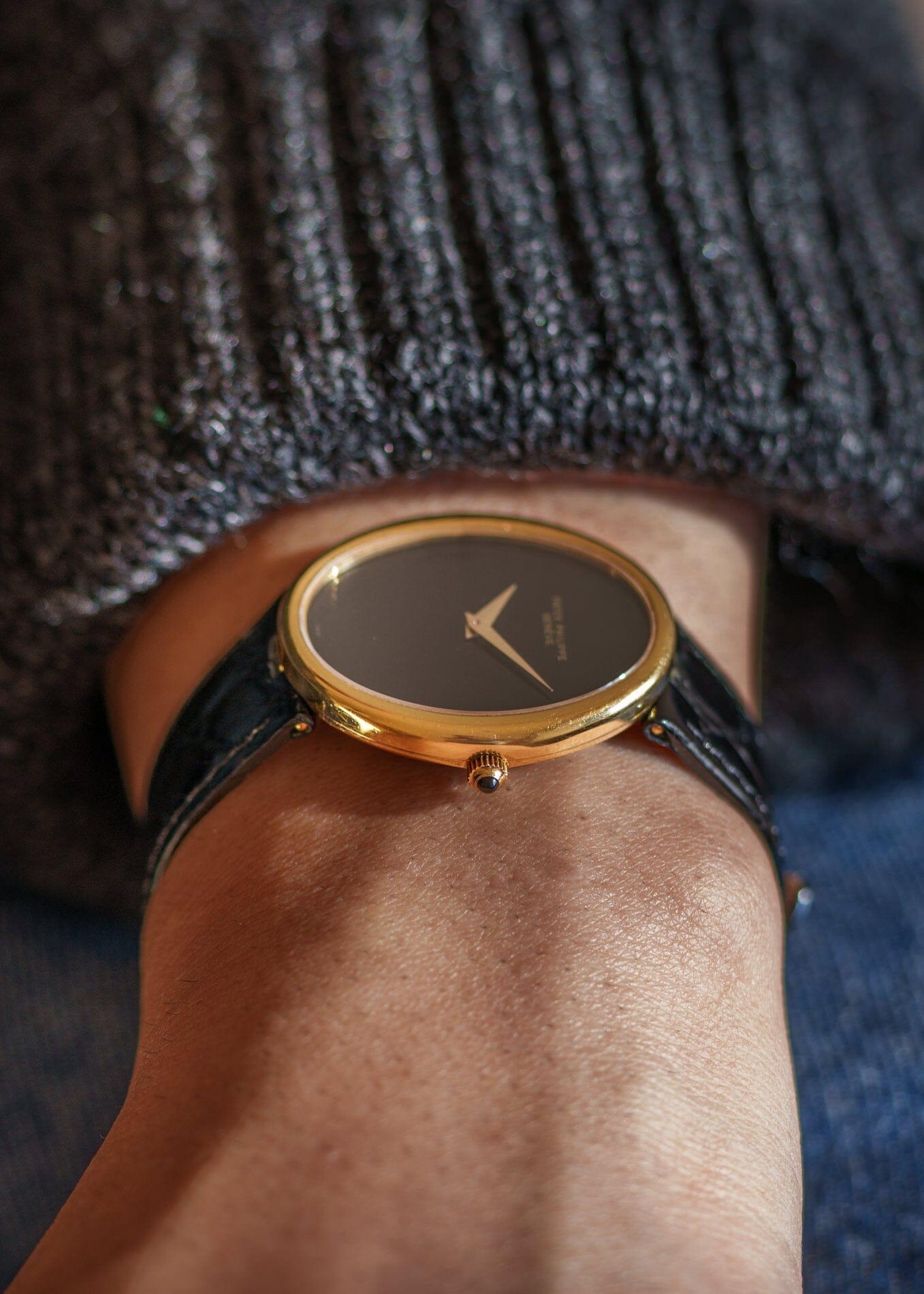 Patek Philippe ゴールデンエリプス 3598 YG オニキス アーカイブ付き Watch PATEK PHILIPPE