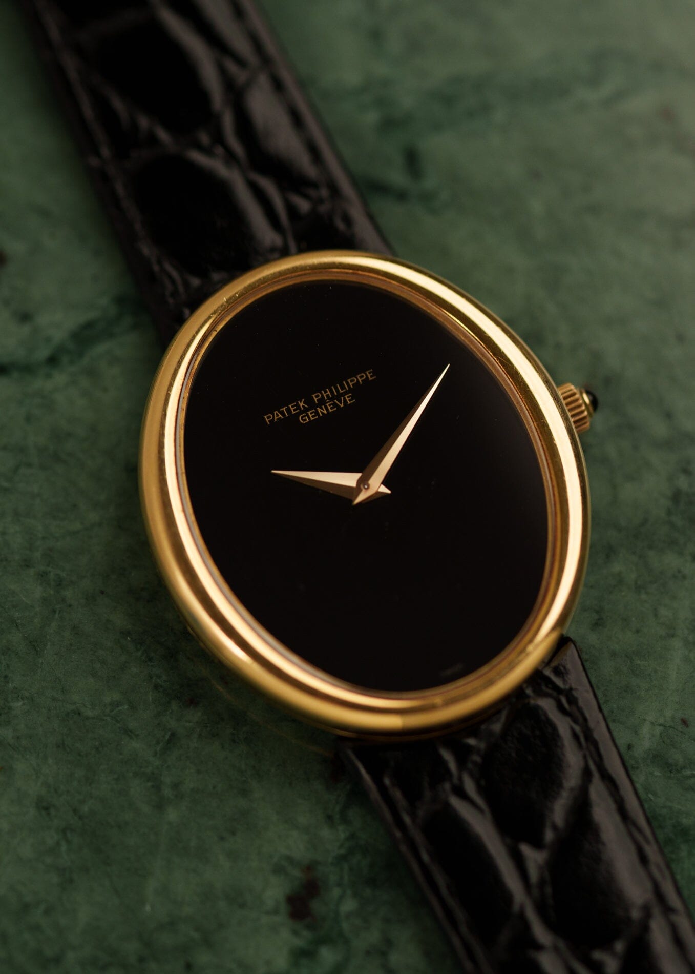 Patek Philippe ゴールデンエリプス 3598 YG オニキス アーカイブ付き Watch PATEK PHILIPPE