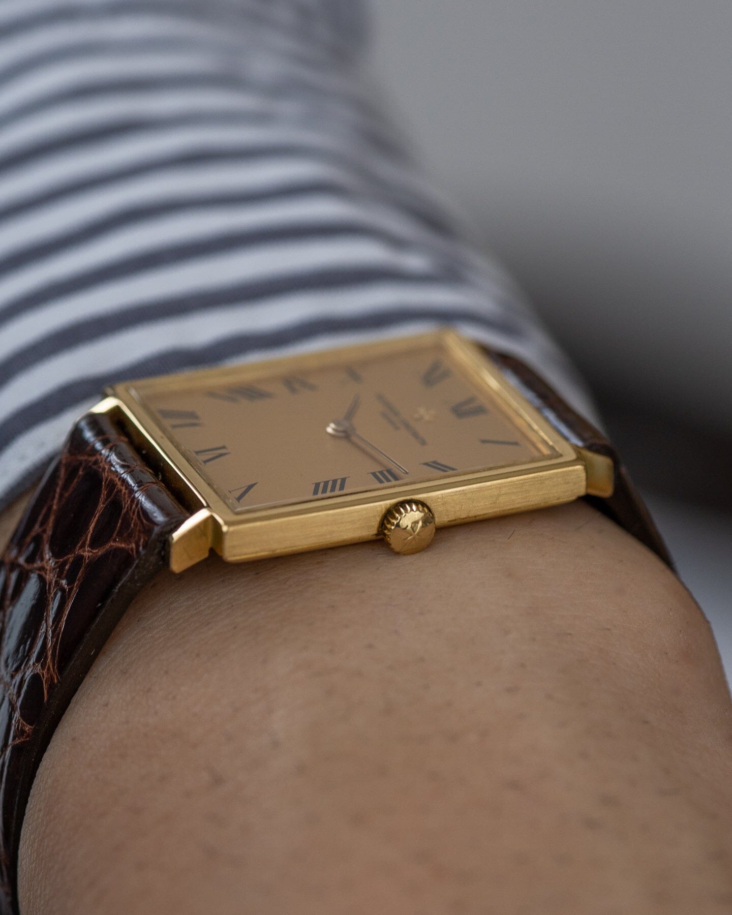 Vacheron Constantin レクタングル 39011 YG シャンパンローマン Watch VACHERON CONSTANTIN