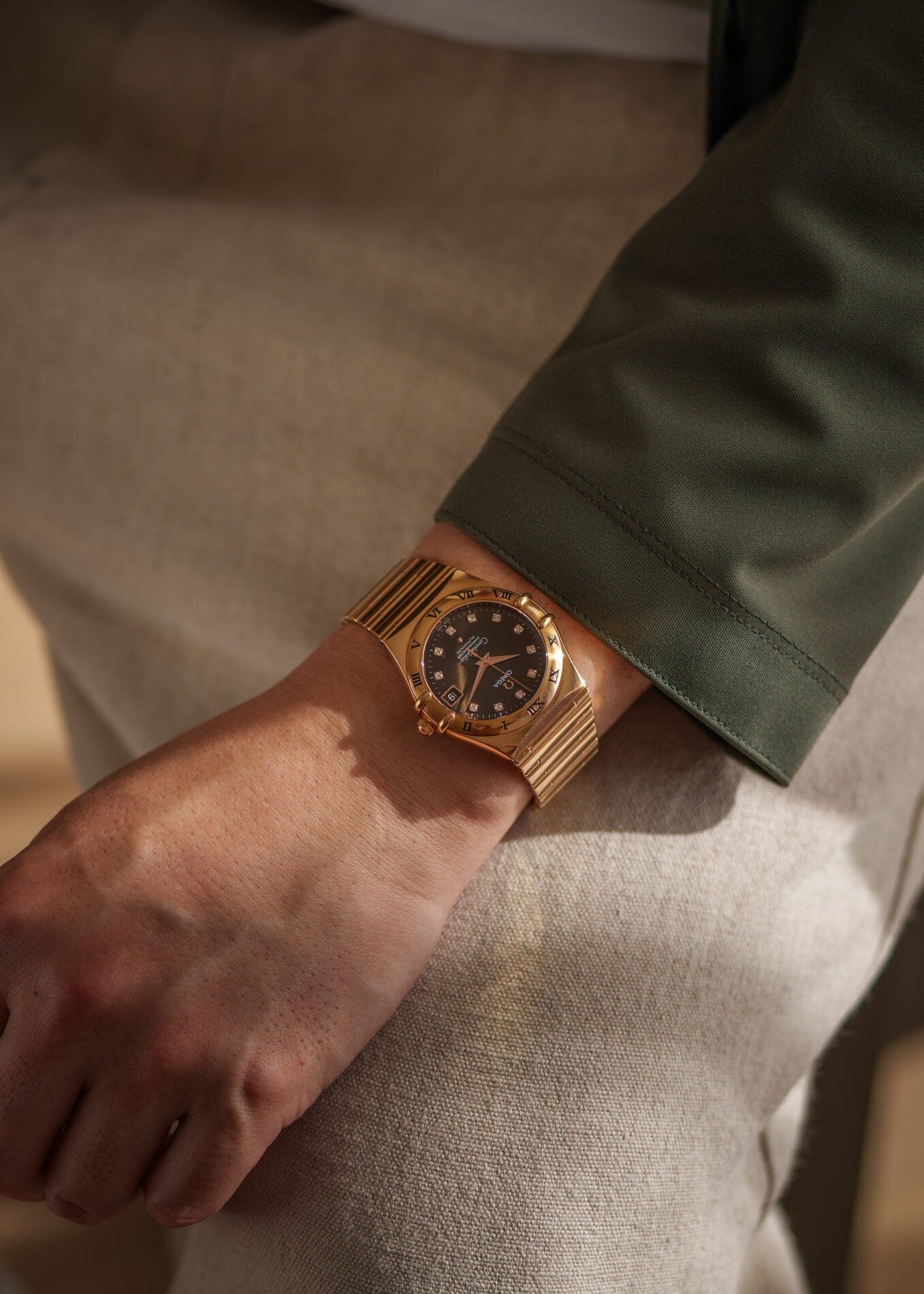 Omega コンステレーション 1103.60.00 RG ブラウンダイヤモンドダイアル フルセット Watch OMEGA