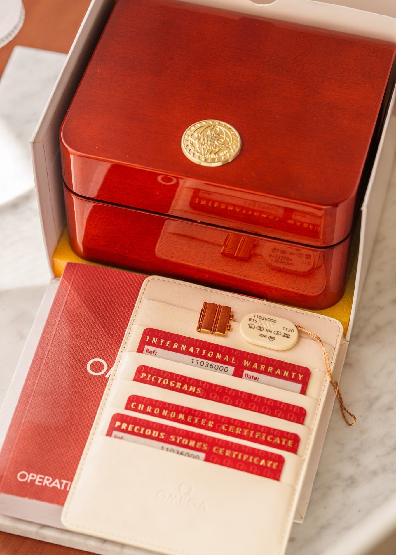 Omega コンステレーション 1103.60.00 RG ブラウンダイヤモンドダイアル フルセット Watch OMEGA