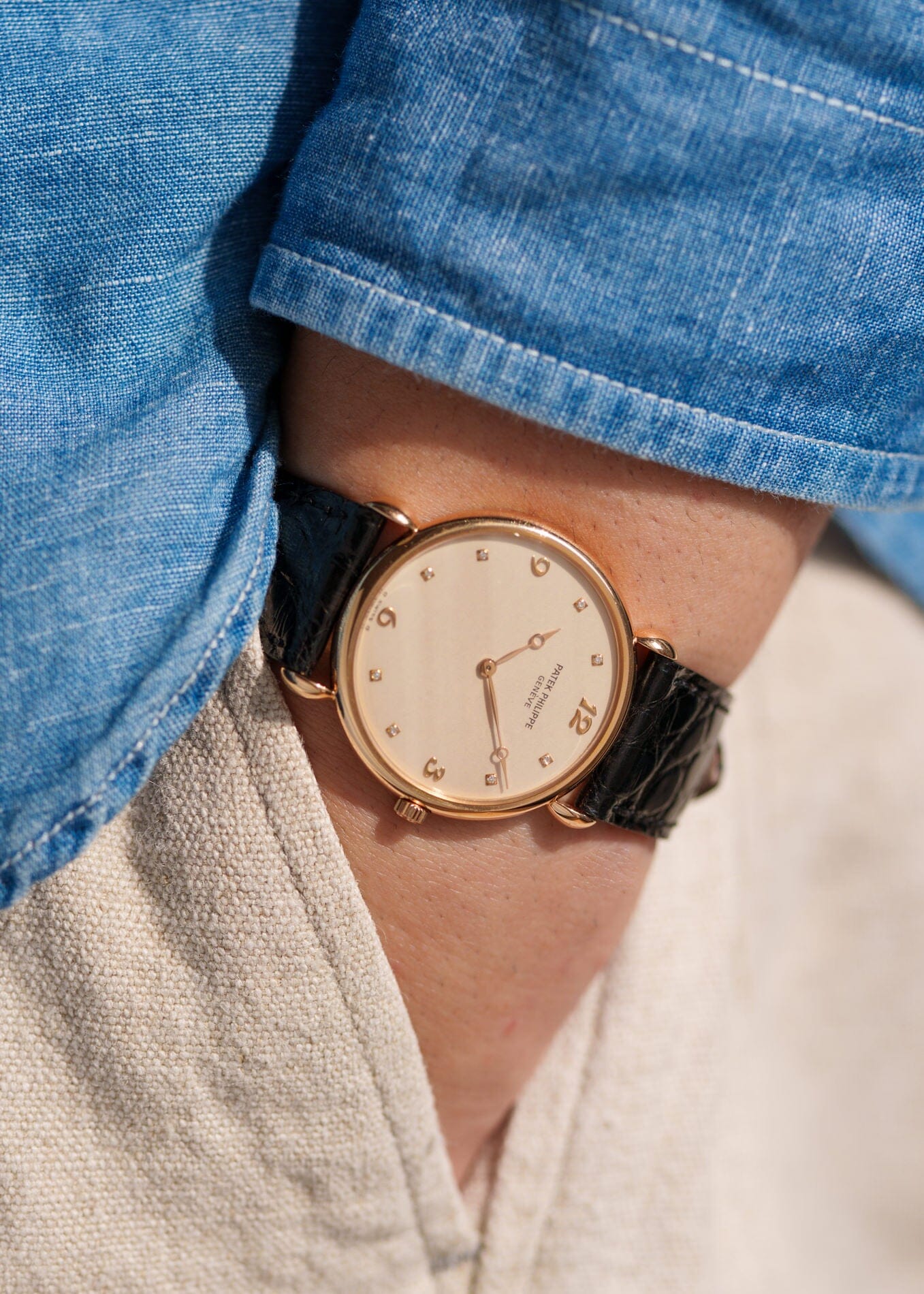 Patek Philippe カラトラバ 3820 PG ダイヤモンドダイアル 保証書付き Watch PATEK PHILIPPE