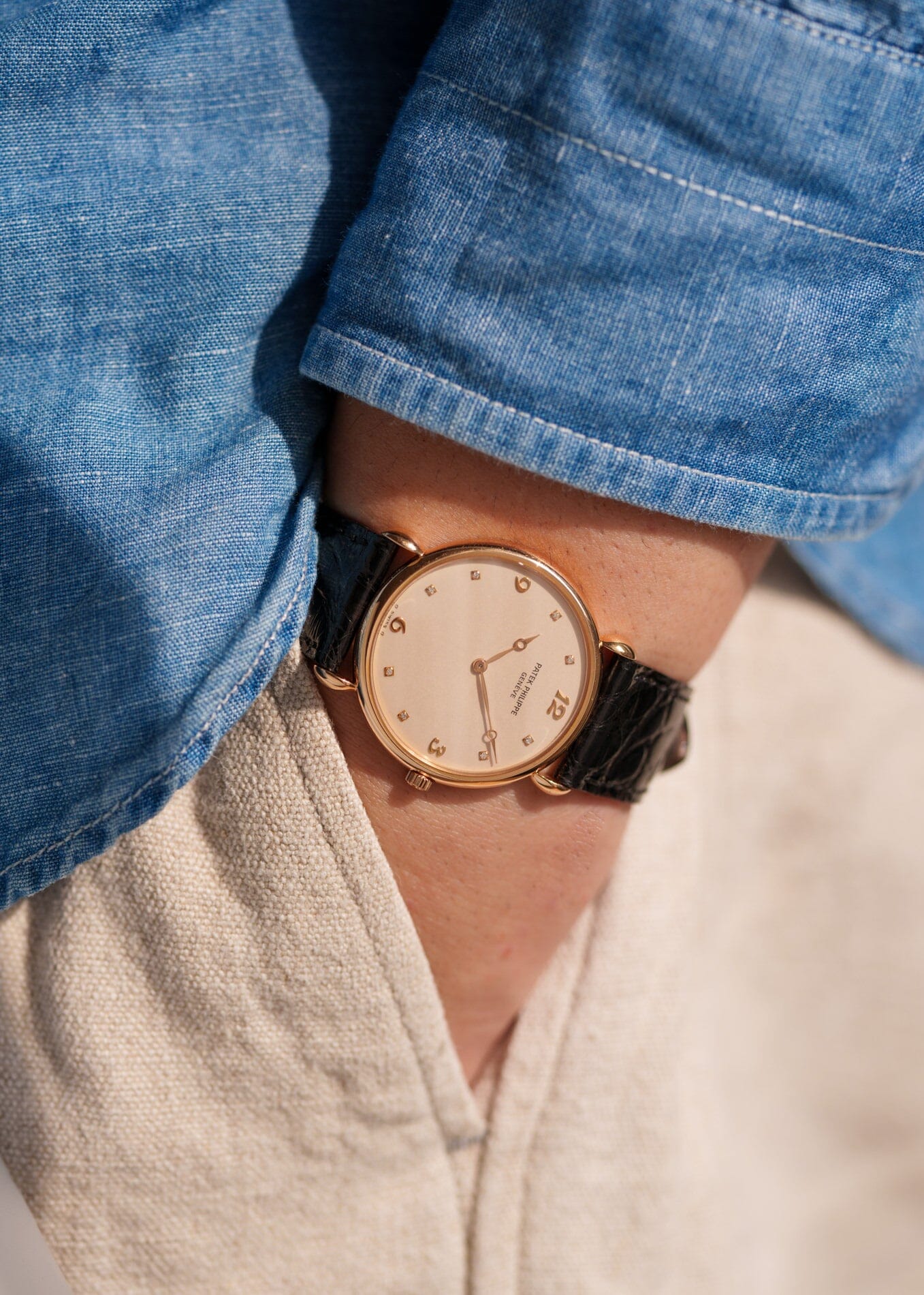 Patek Philippe カラトラバ 3820 PG ダイヤモンドダイアル 保証書付き Watch PATEK PHILIPPE