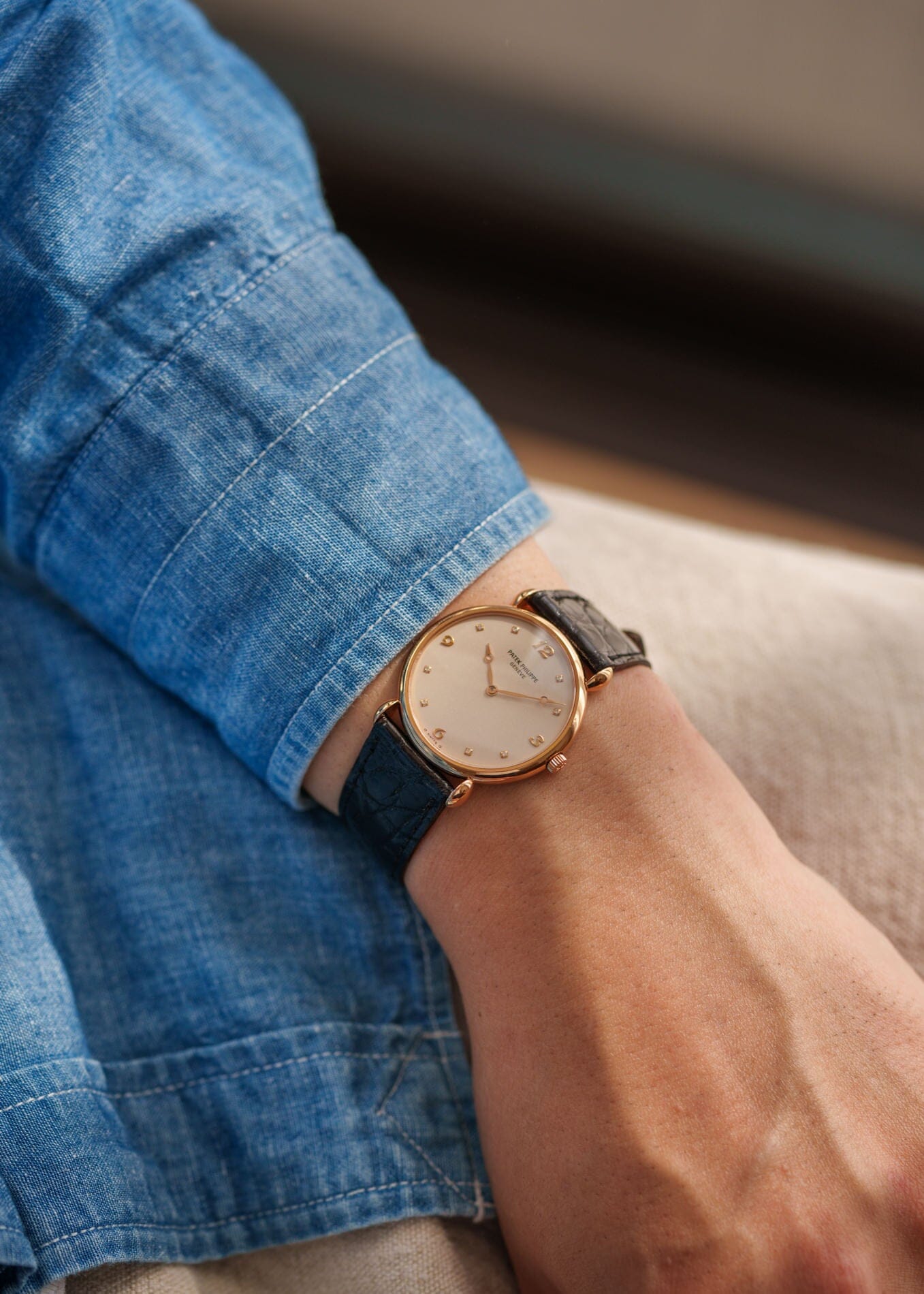 Patek Philippe カラトラバ 3820 PG ダイヤモンドダイアル 保証書付き Watch PATEK PHILIPPE