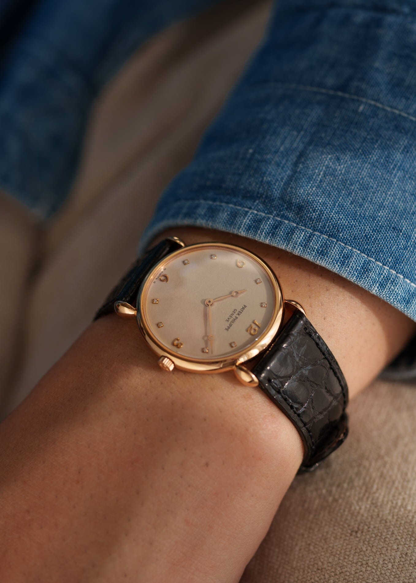 Patek Philippe カラトラバ 3820 PG ダイヤモンドダイアル 保証書付き Watch PATEK PHILIPPE