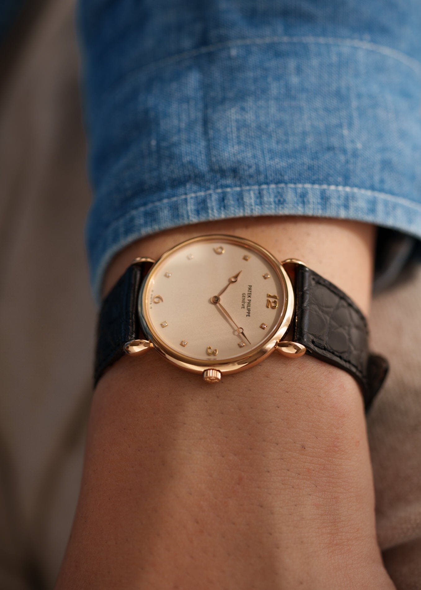 Patek Philippe カラトラバ 3820 PG ダイヤモンドダイアル 保証書付き Watch PATEK PHILIPPE