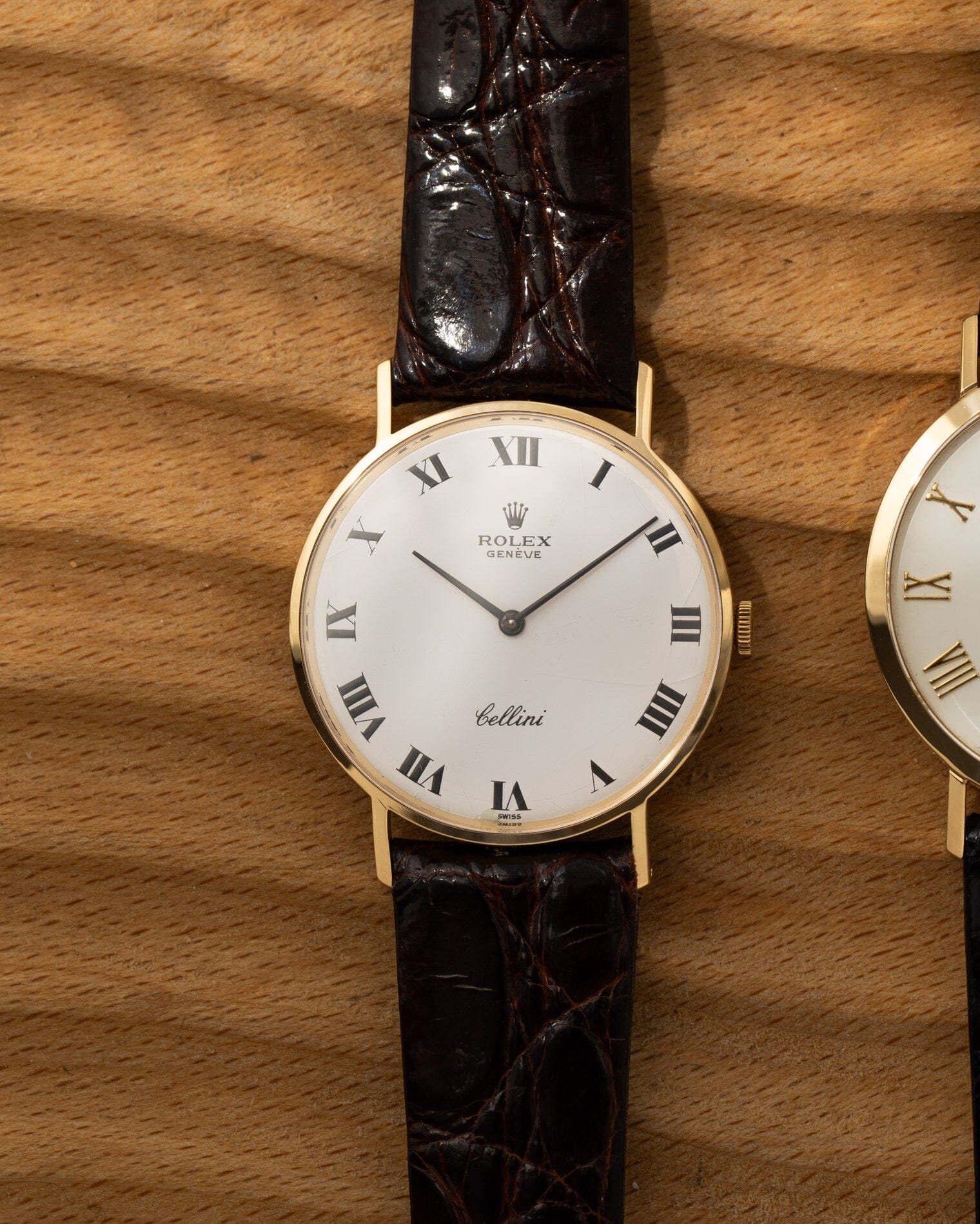 Rolex チェリーニ 3833 YG ホワイトローマン Watch ROLEX