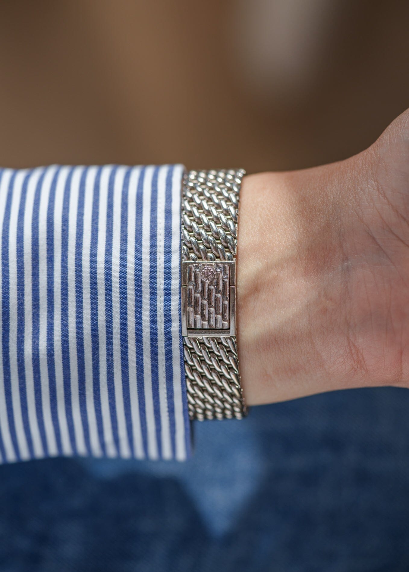 Patek Philippe ゴールデンエリプス 3849 WG ベゼルダイヤ ブルーダイアル 保証書付き Watch PATEK PHILIPPE