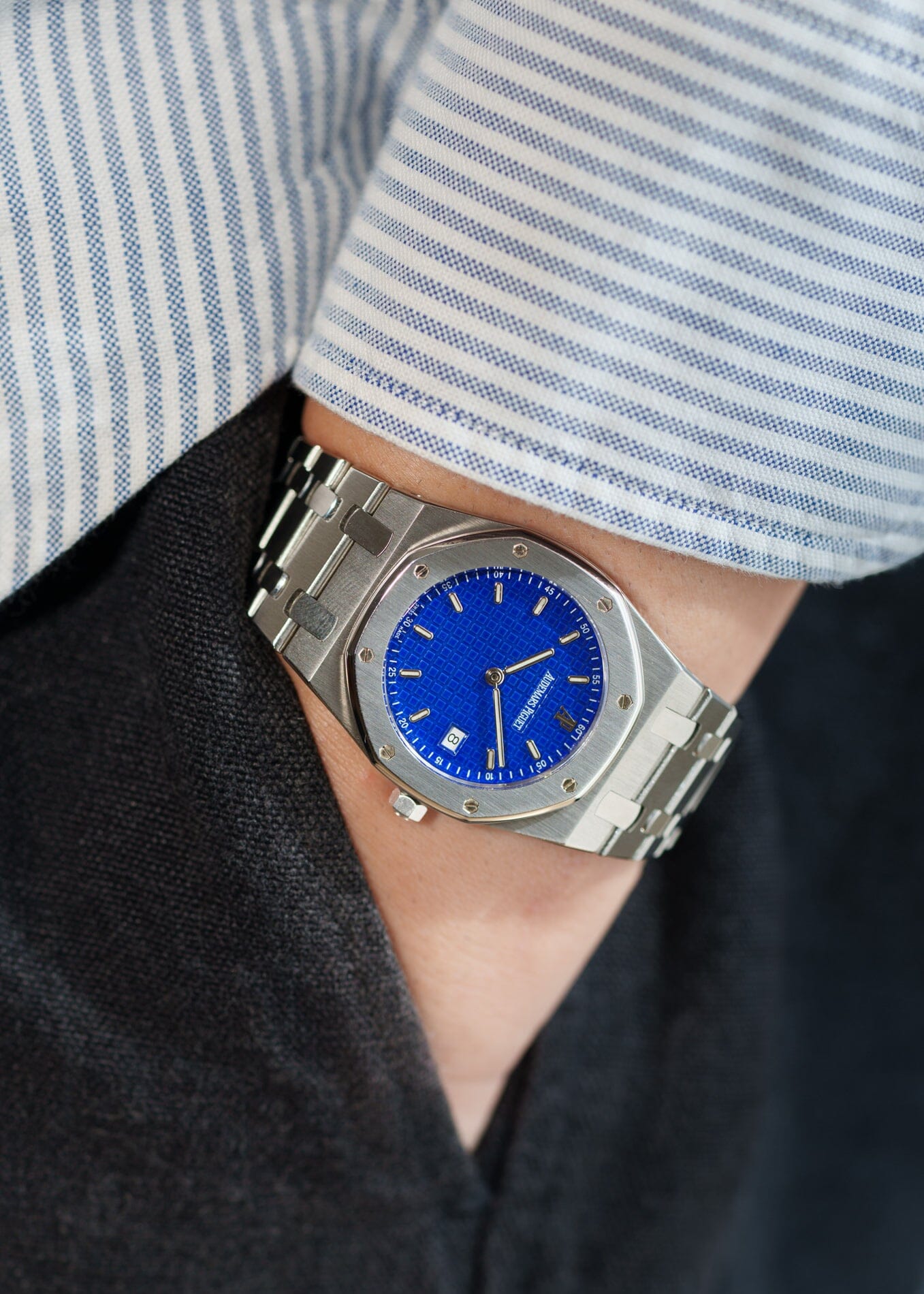 Audemars Piguet ロイヤルオーク 56175 ST "Yves Kein" ブルーダイアル 箱保証書付き Watch AUDEMARS PIGUET
