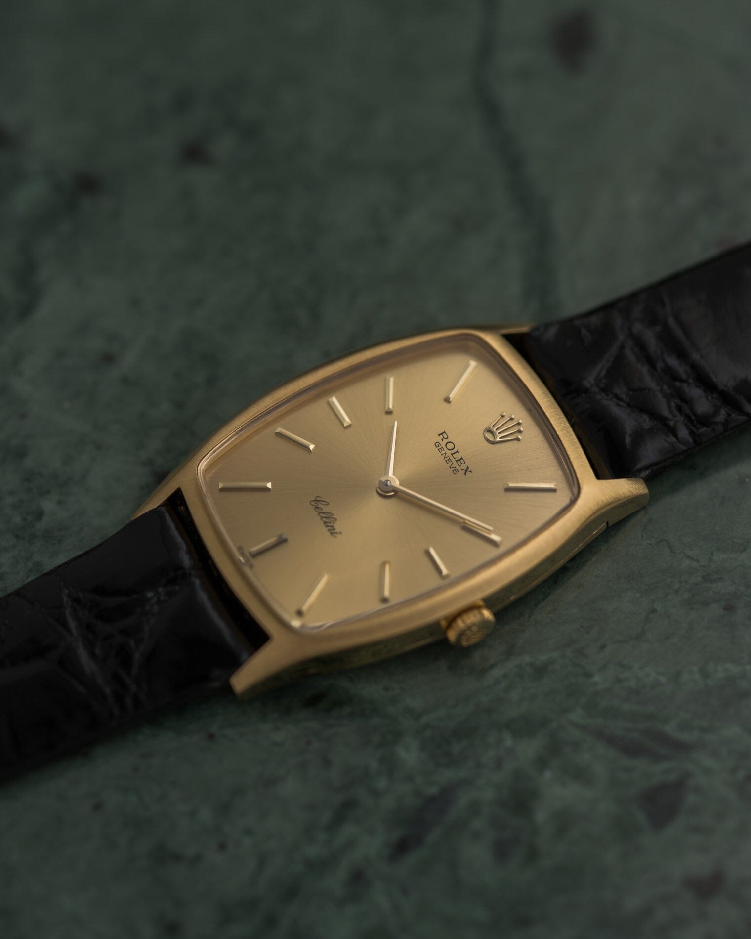 Rolex チェリーニ 3807 YG シャンパンダイアル Watch ROLEX