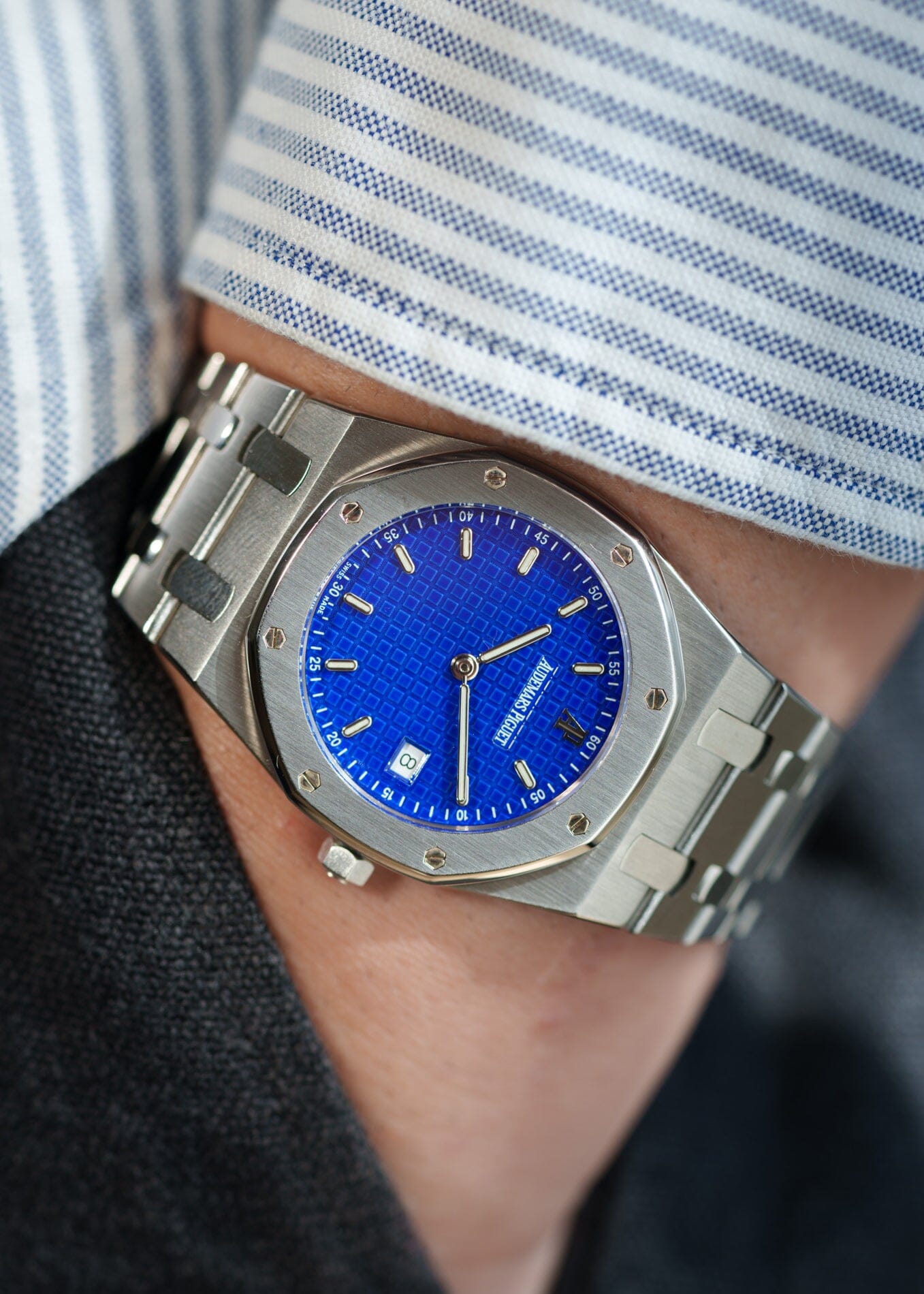 Audemars Piguet ロイヤルオーク 56175 ST "Yves Kein" ブルーダイアル 箱保証書付き Watch AUDEMARS PIGUET