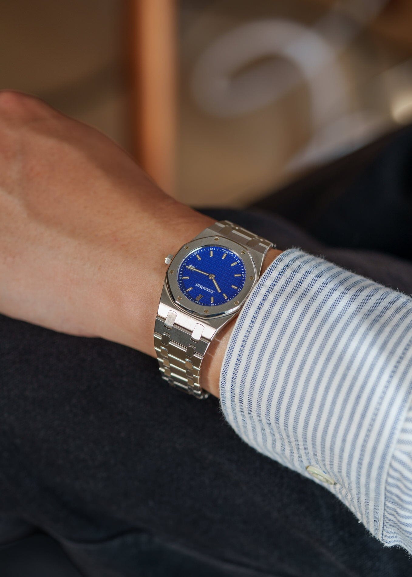 Audemars Piguet ロイヤルオーク 56175 ST "Yves Kein" ブルーダイアル 箱保証書付き Watch AUDEMARS PIGUET