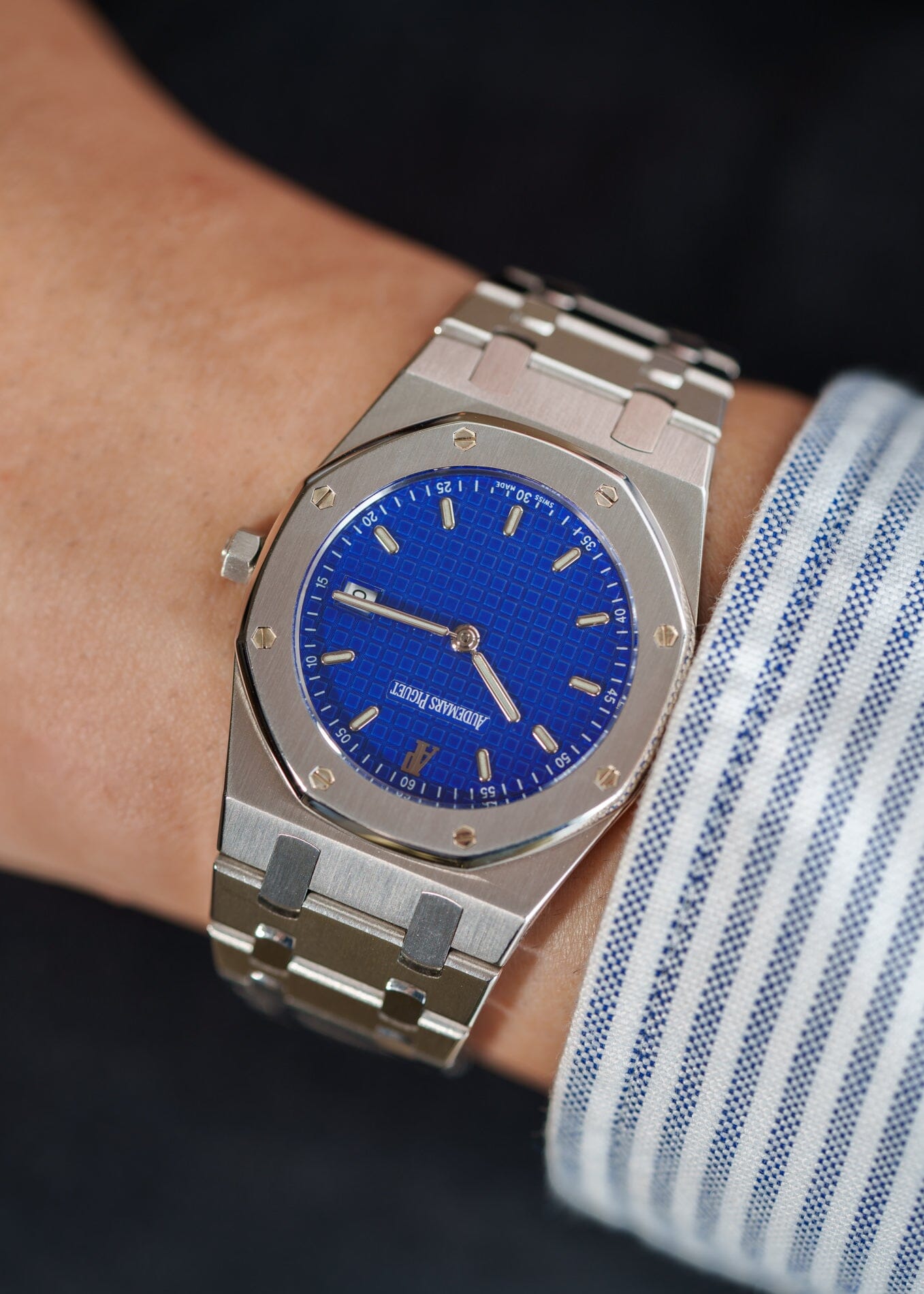 Audemars Piguet ロイヤルオーク 56175 ST "Yves Kein" ブルーダイアル 箱保証書付き Watch AUDEMARS PIGUET