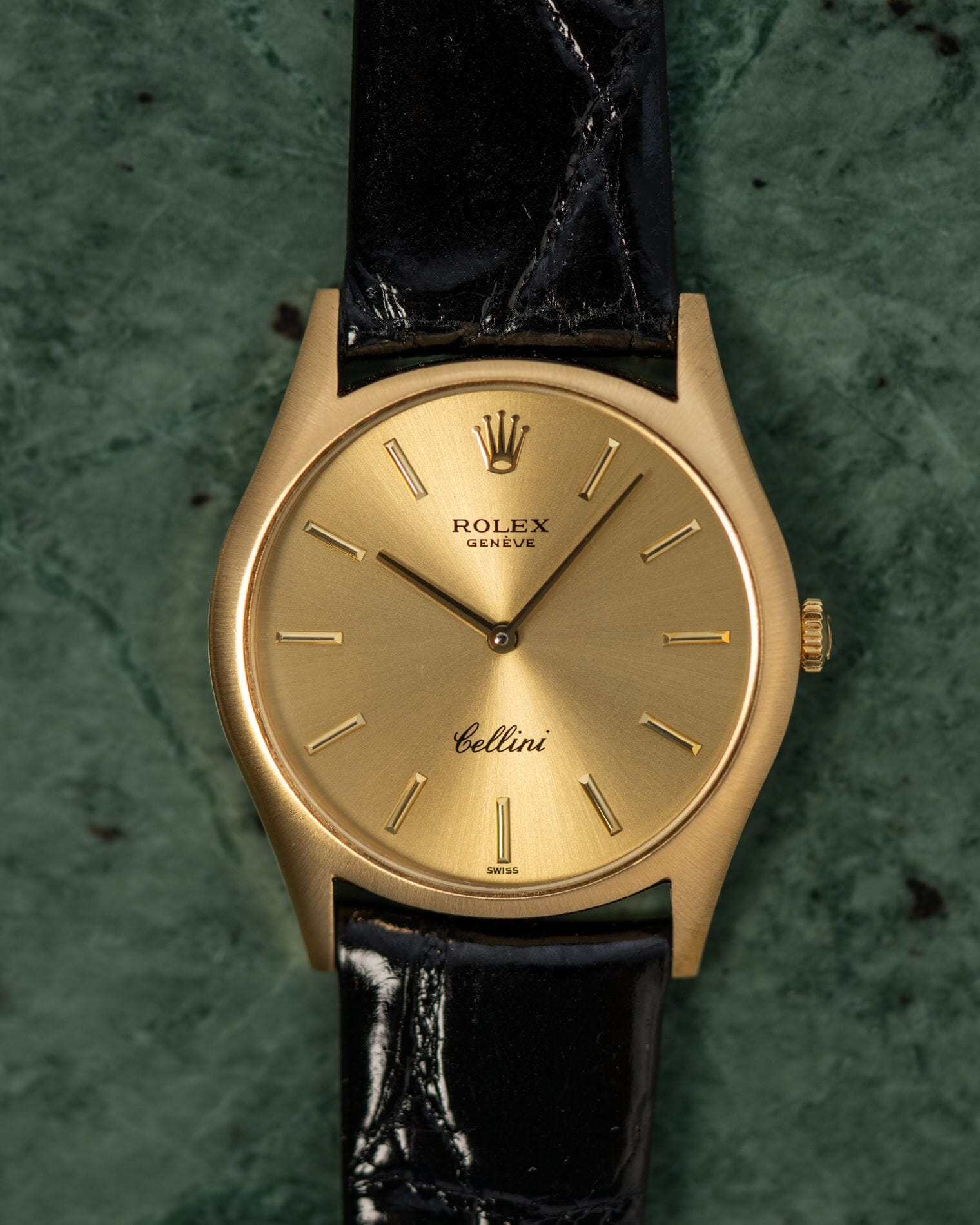 Rolex チェリーニ 3804 YG シャンパンダイアル Watch ROLEX