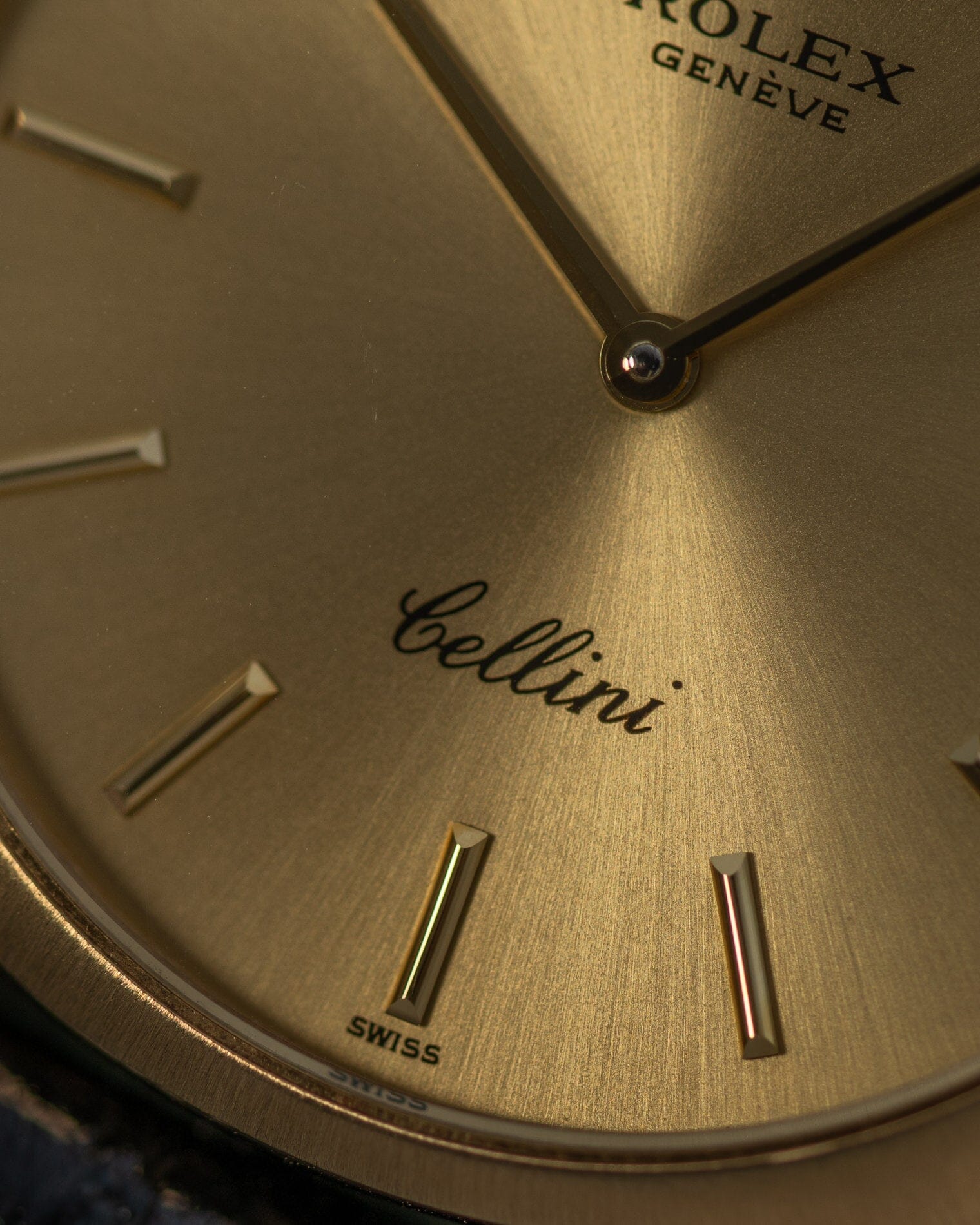 Rolex チェリーニ 3804 YG シャンパンダイアル Watch ROLEX